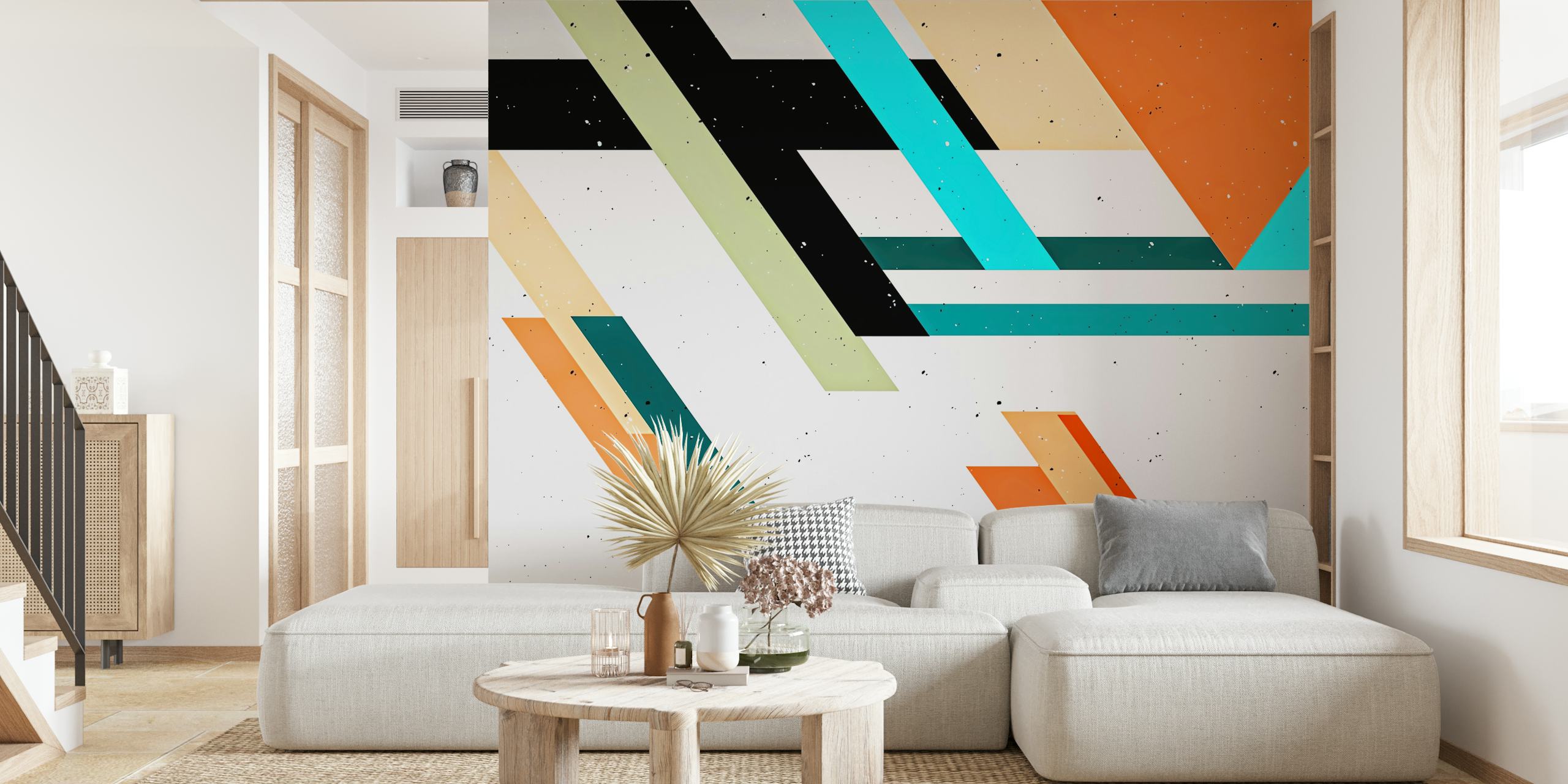 Papel pintado Vintage Life en una habitación elegante