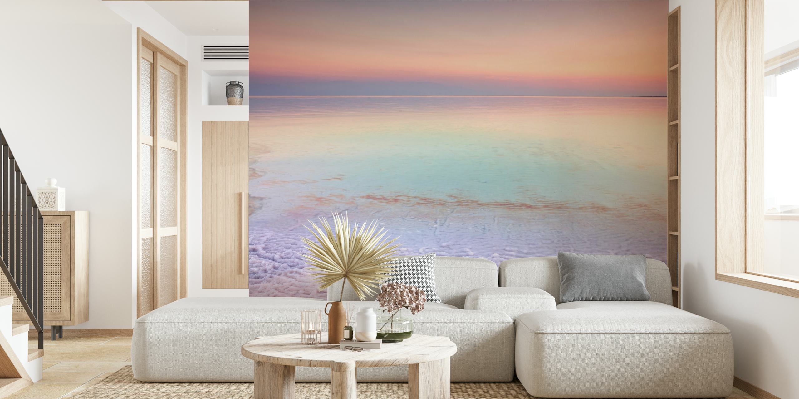 Pozadina Dead Sea shore at dusk
