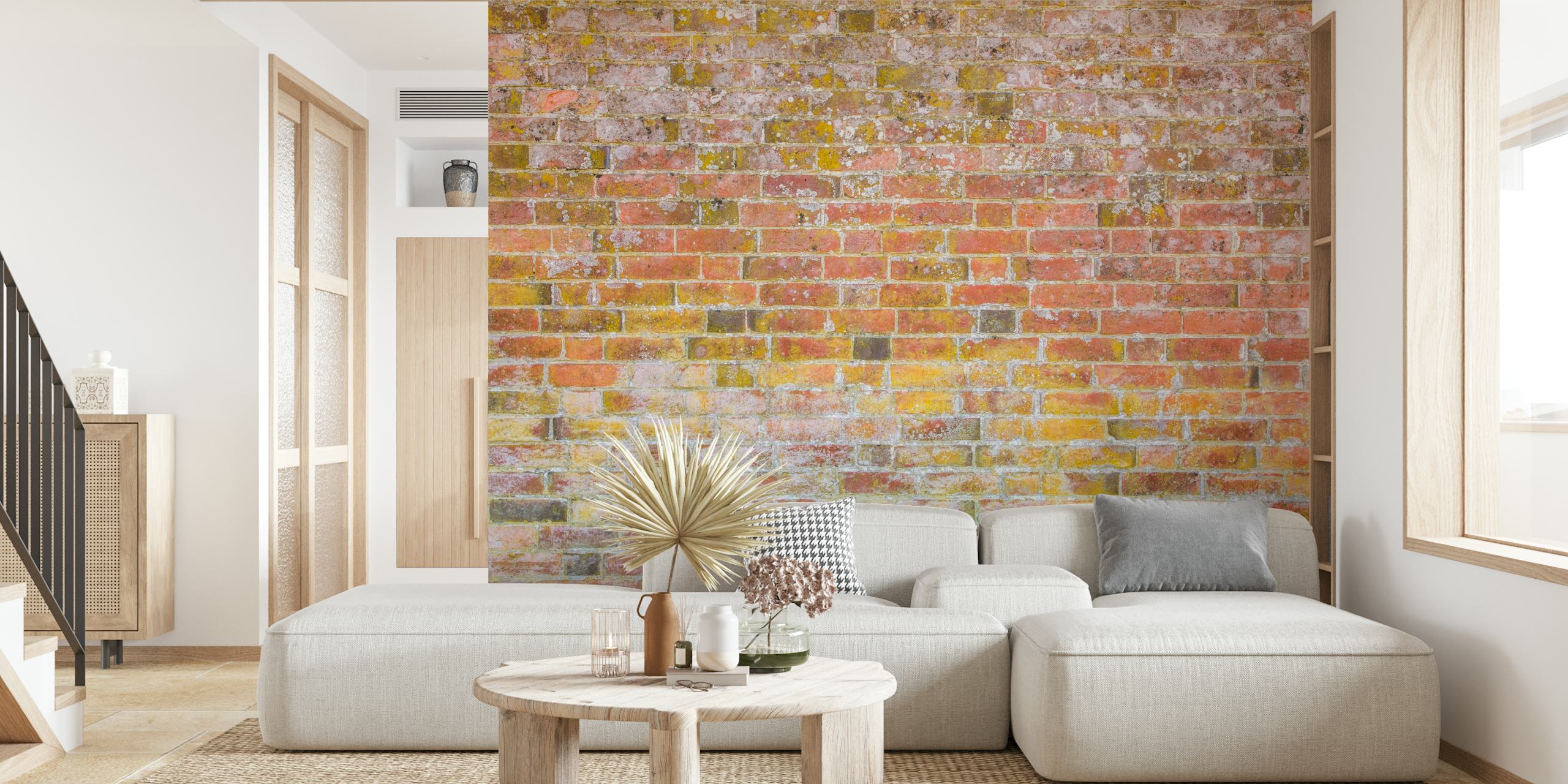 Brickwall wallpaper displayed in a room