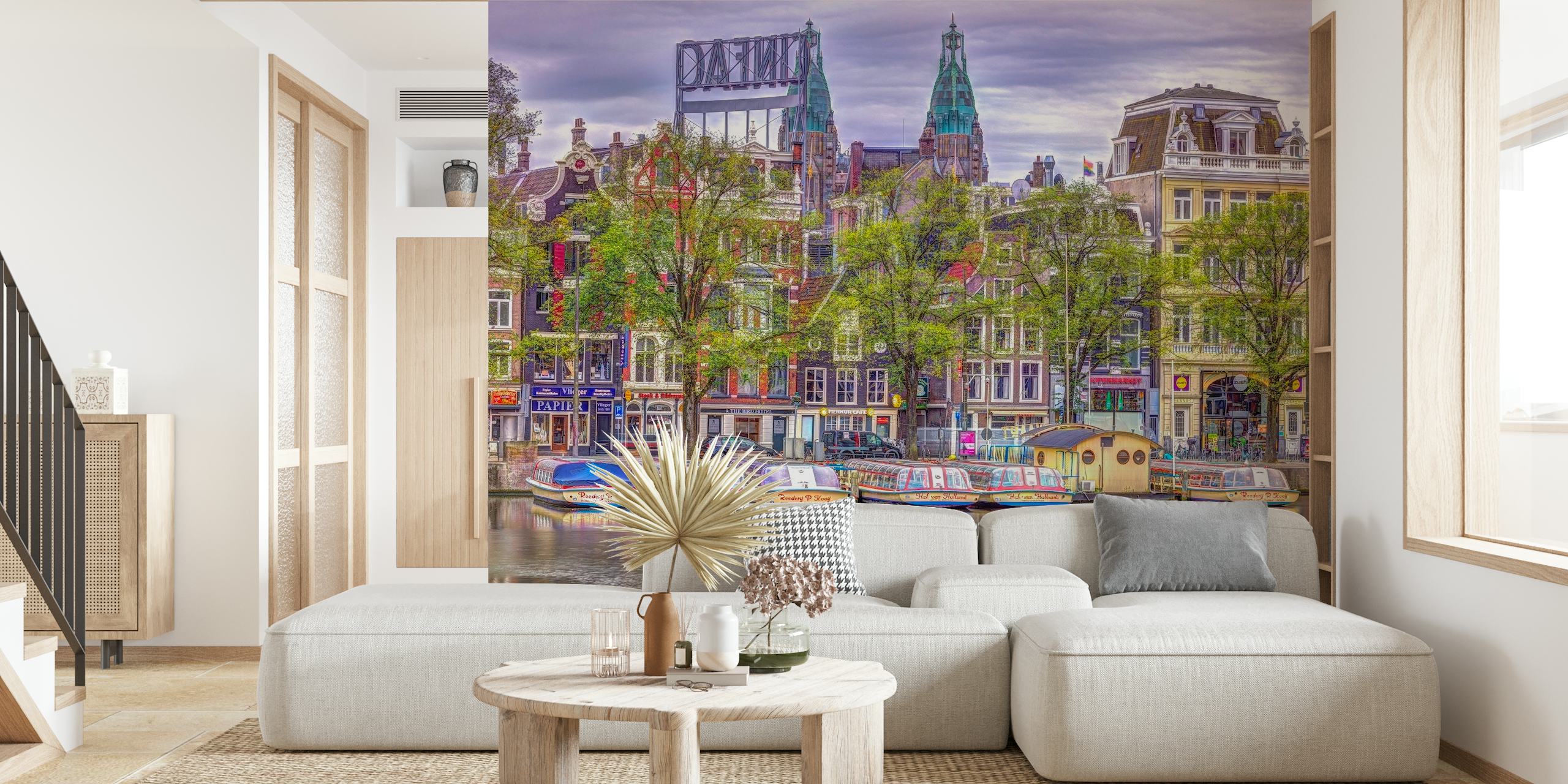 Amsterdam waterfront wallpaper