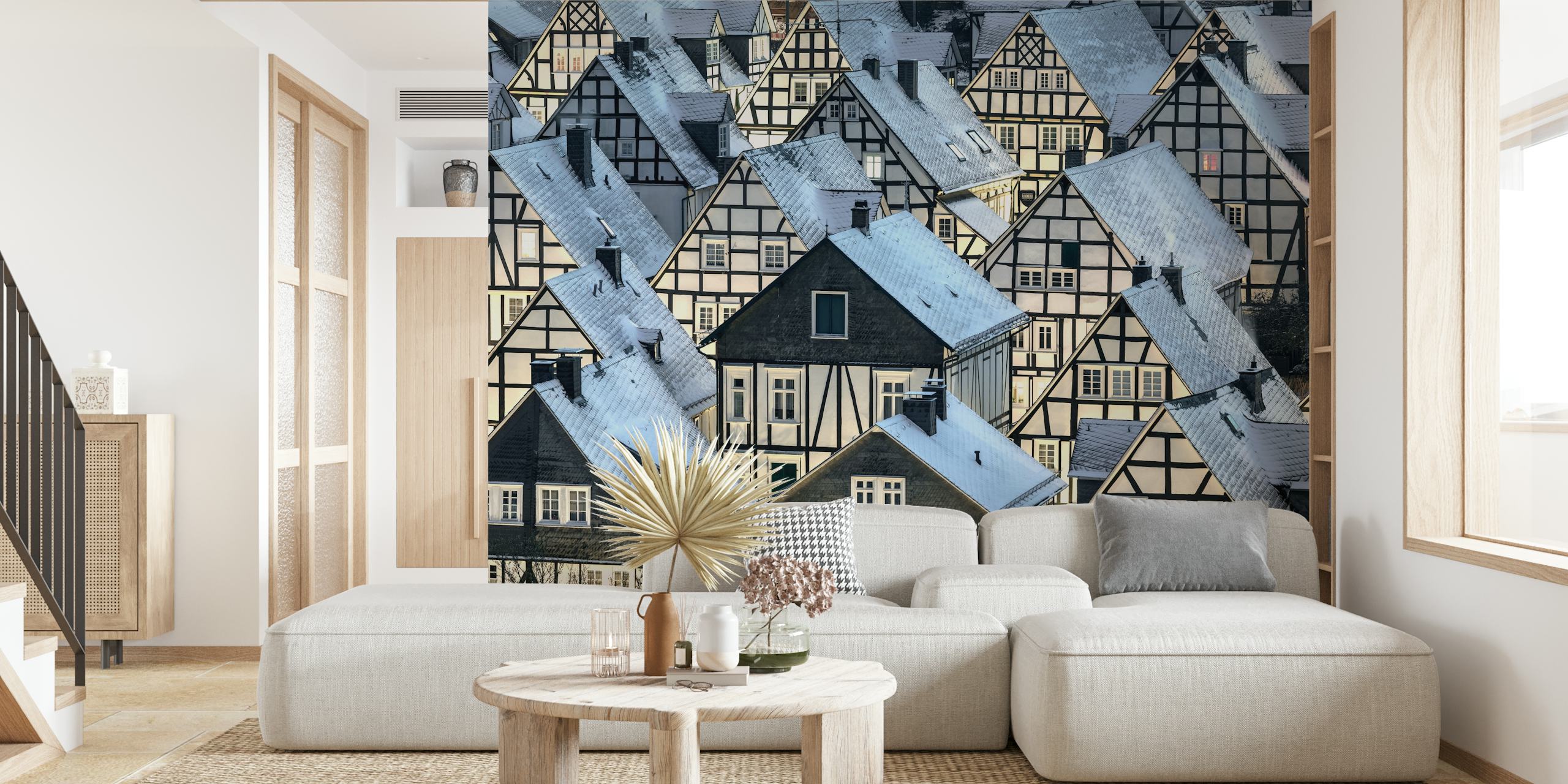 Tapeta s Half timbered Houses