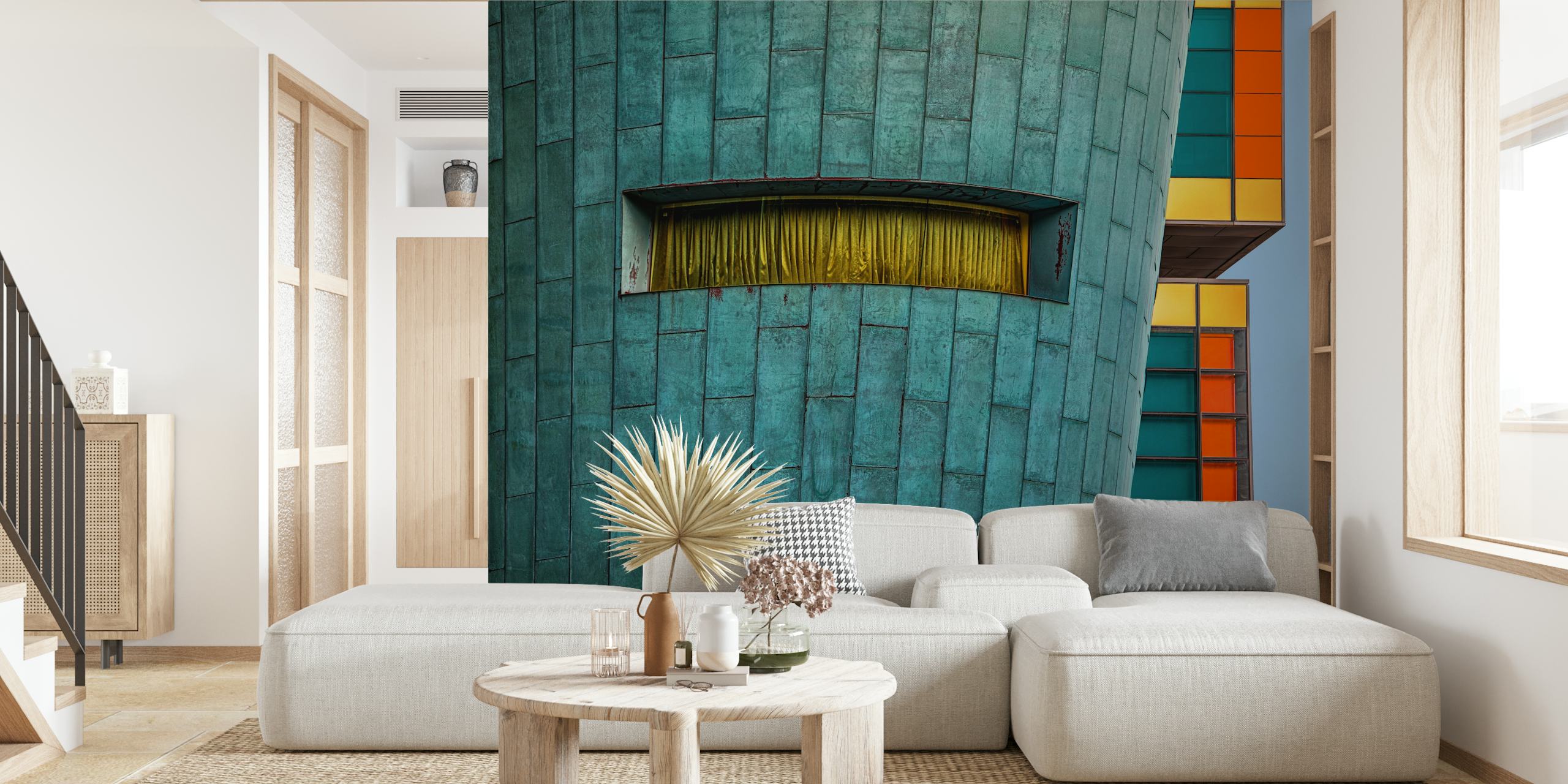 Curtain Call wallpaper design in a modern interior