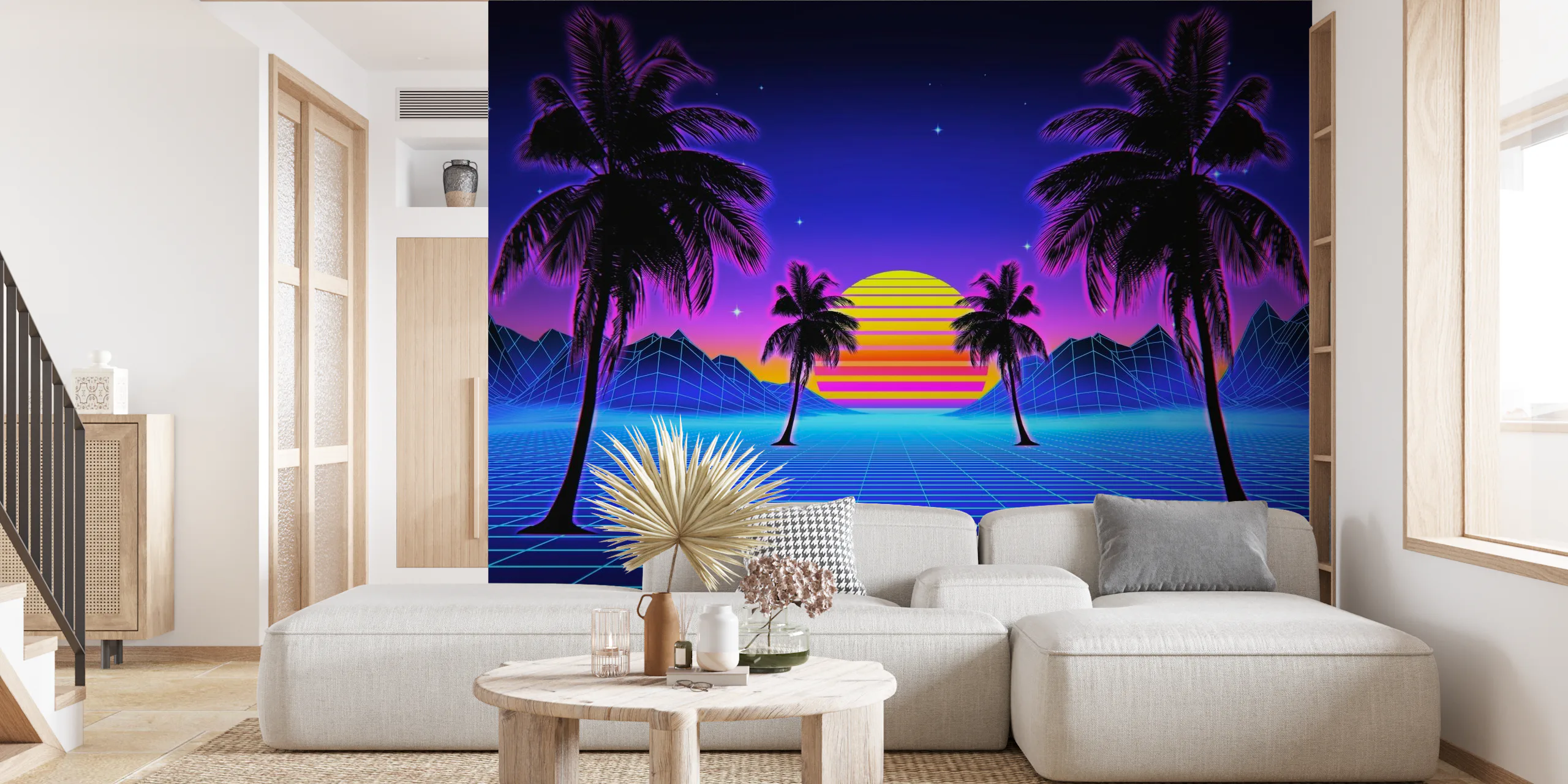 80s Retro Computer Art Wallpaper | Unmatched Vintage Wall Murals