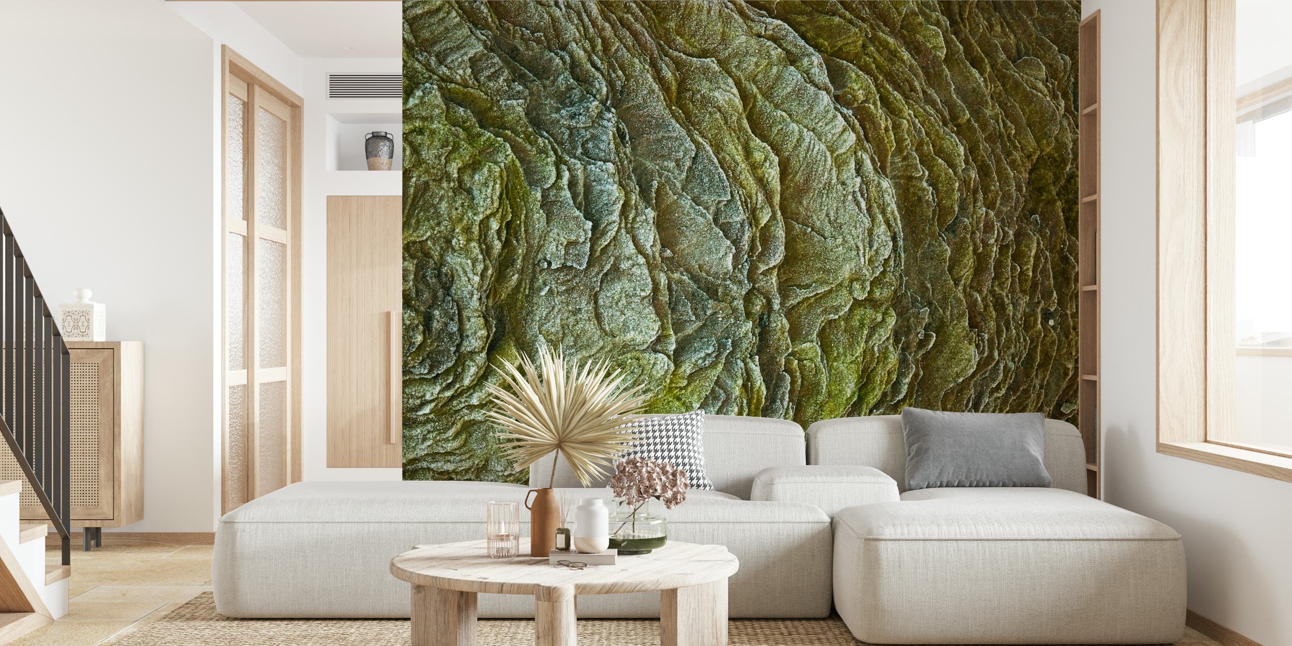 Frosty rock surface 2 wallpaper