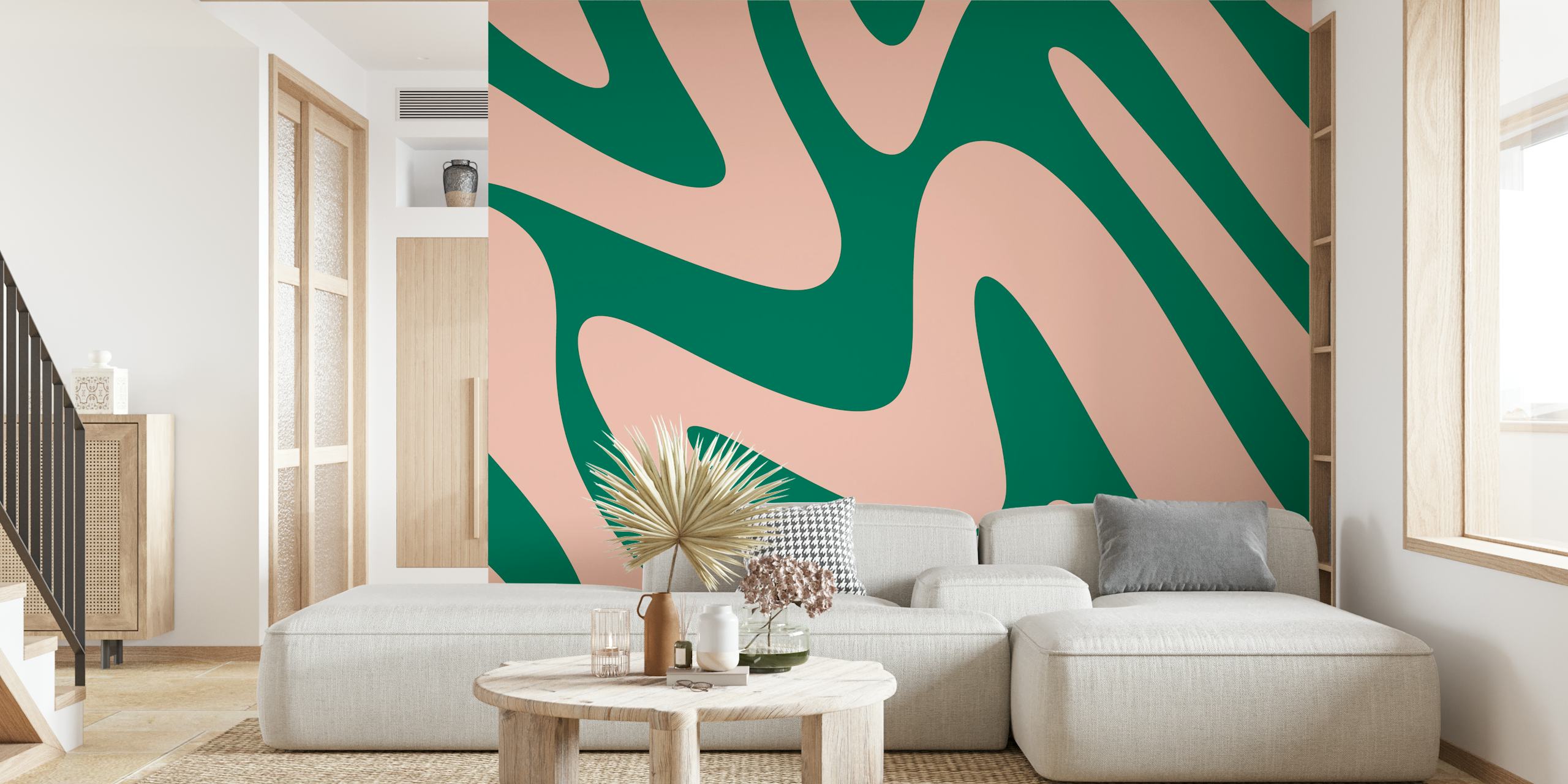 Liquid Retro Groovy Green design