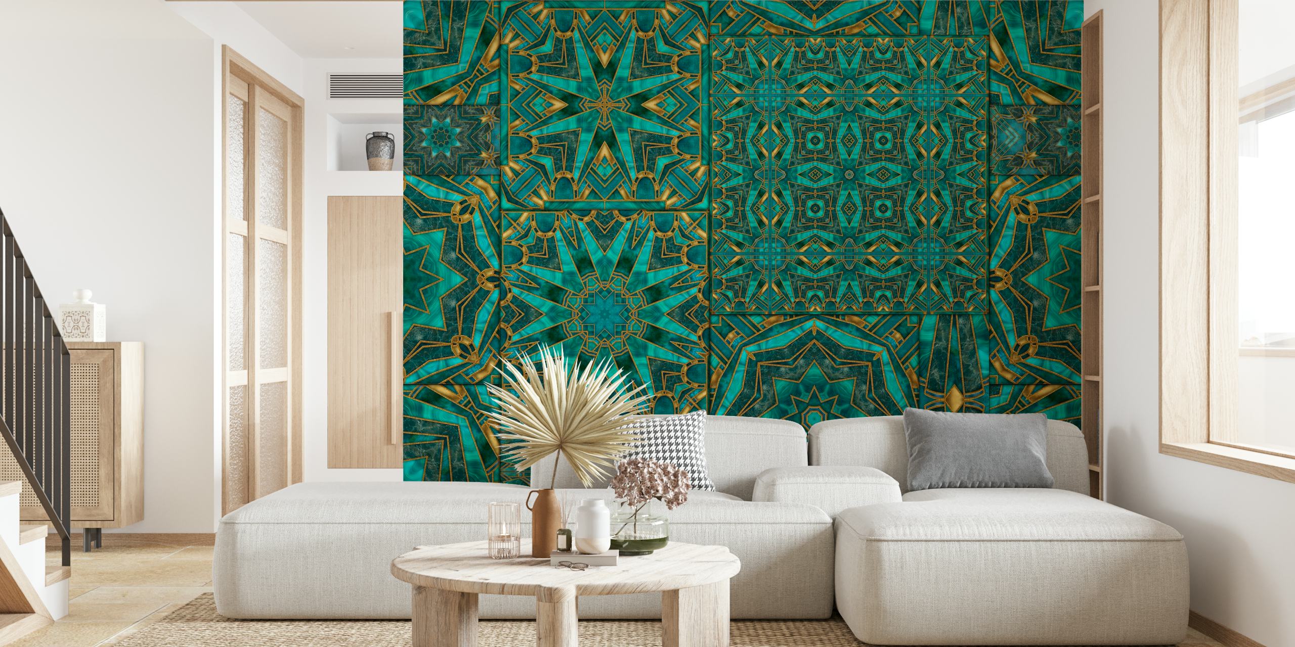 Art Deco meets Morocco Tiles 2 tapet i et rum
