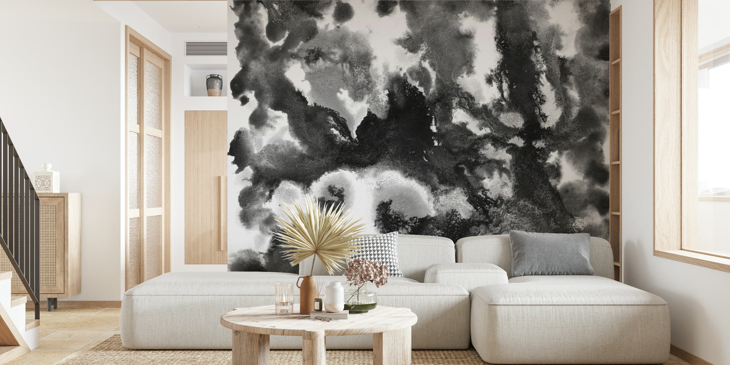 Black White Painting 1 behang