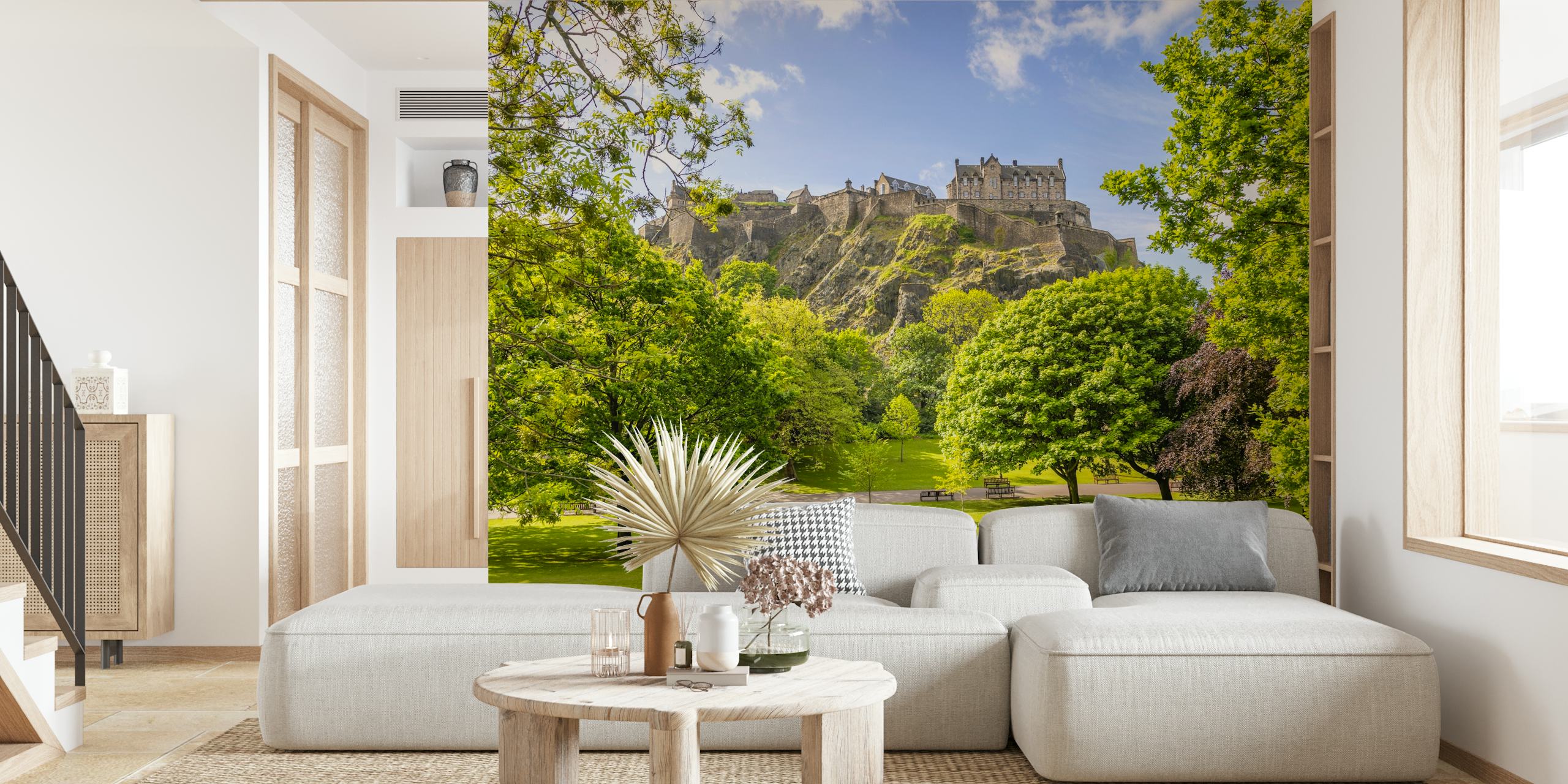 Carta da parati Princes Street Gardens in una stanza