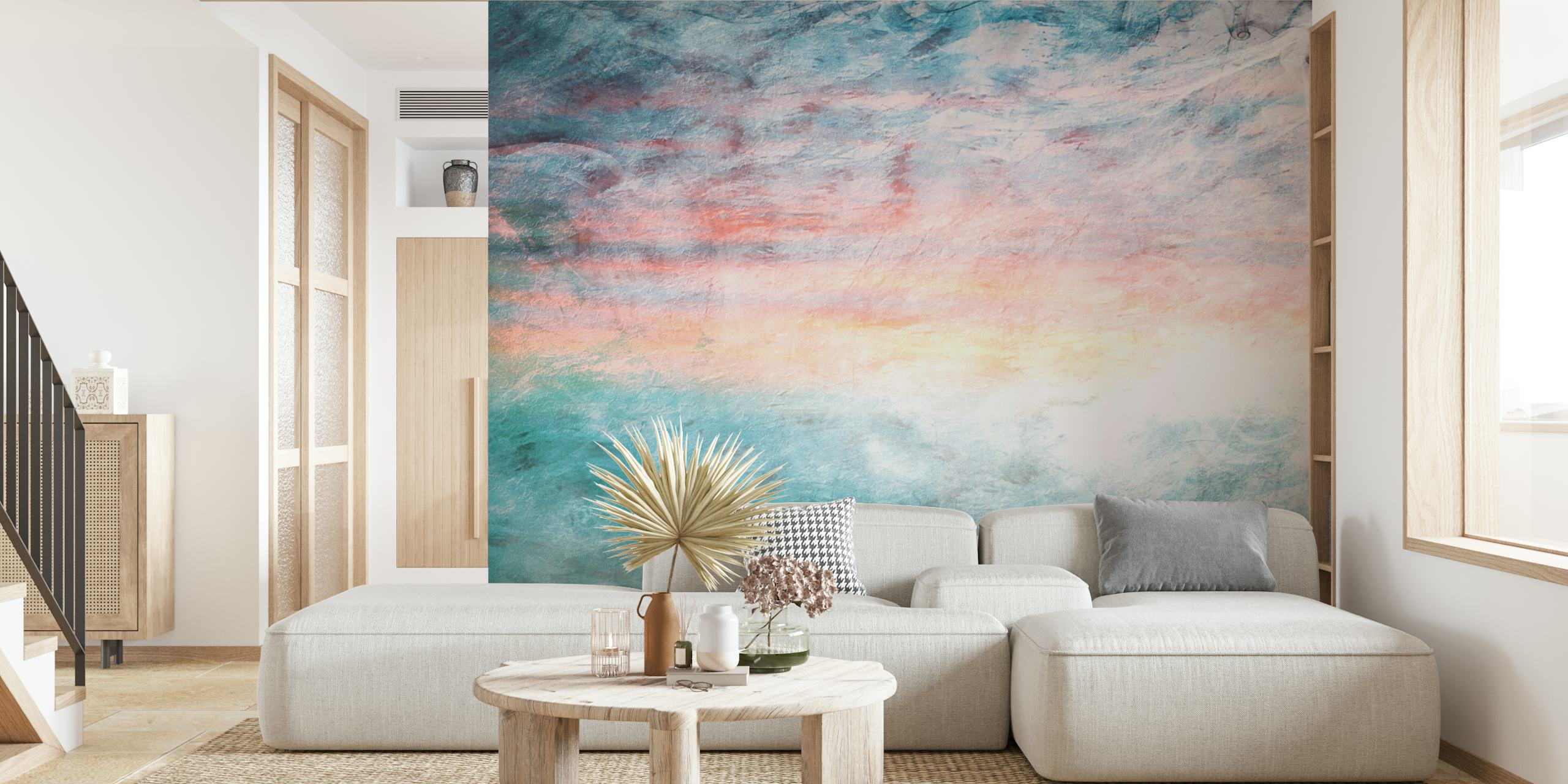 Soft Ocean Grunge tapet i et rum