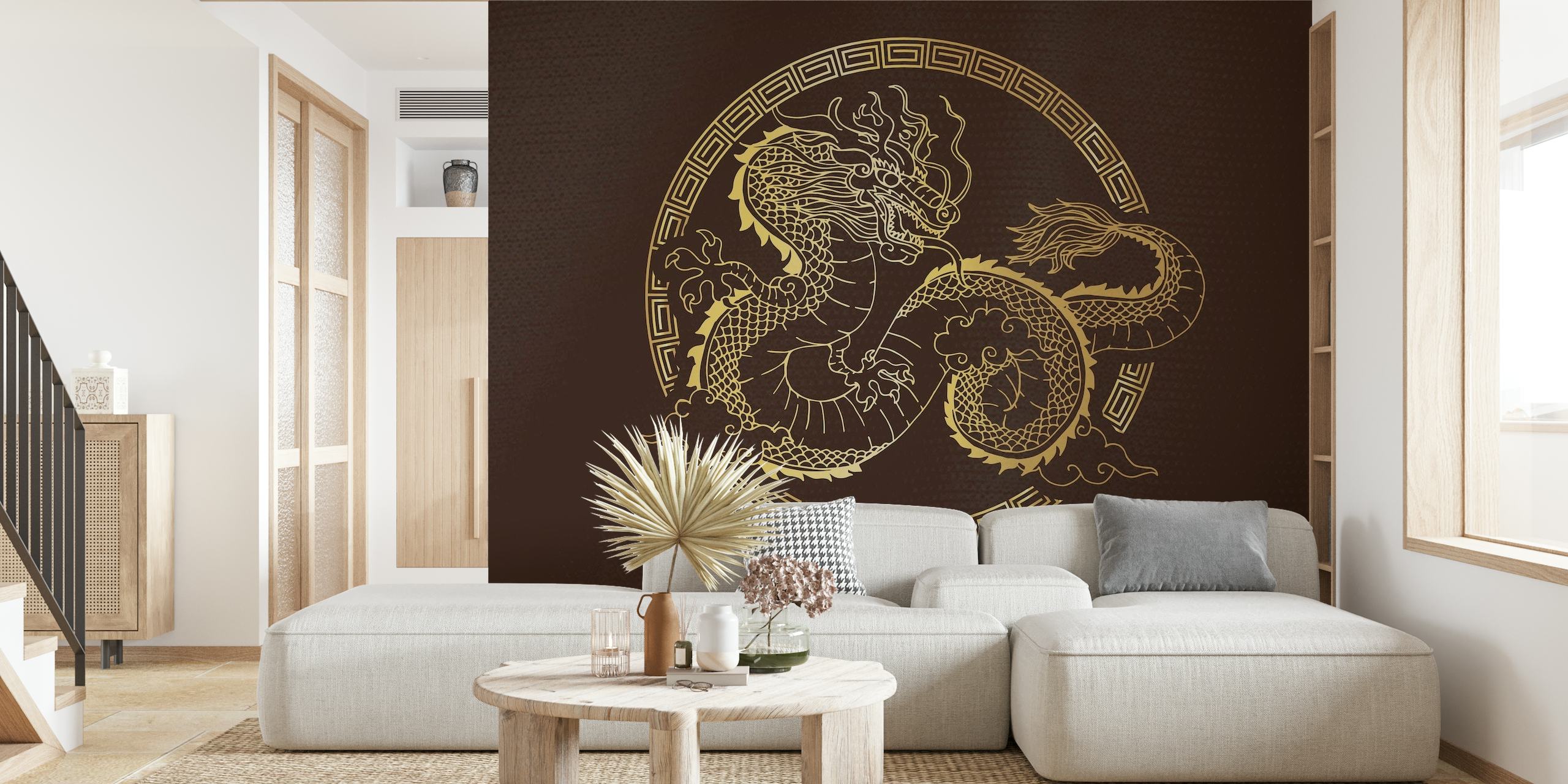 Art Deco Dragon wallpaper