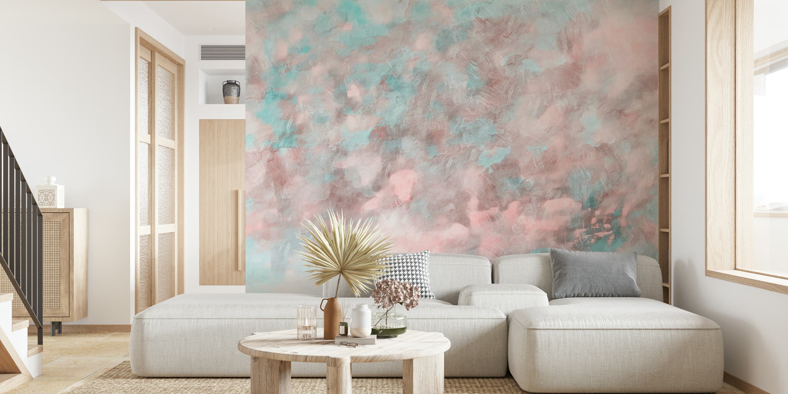 Texture Warm Pastel wallpaper in a room