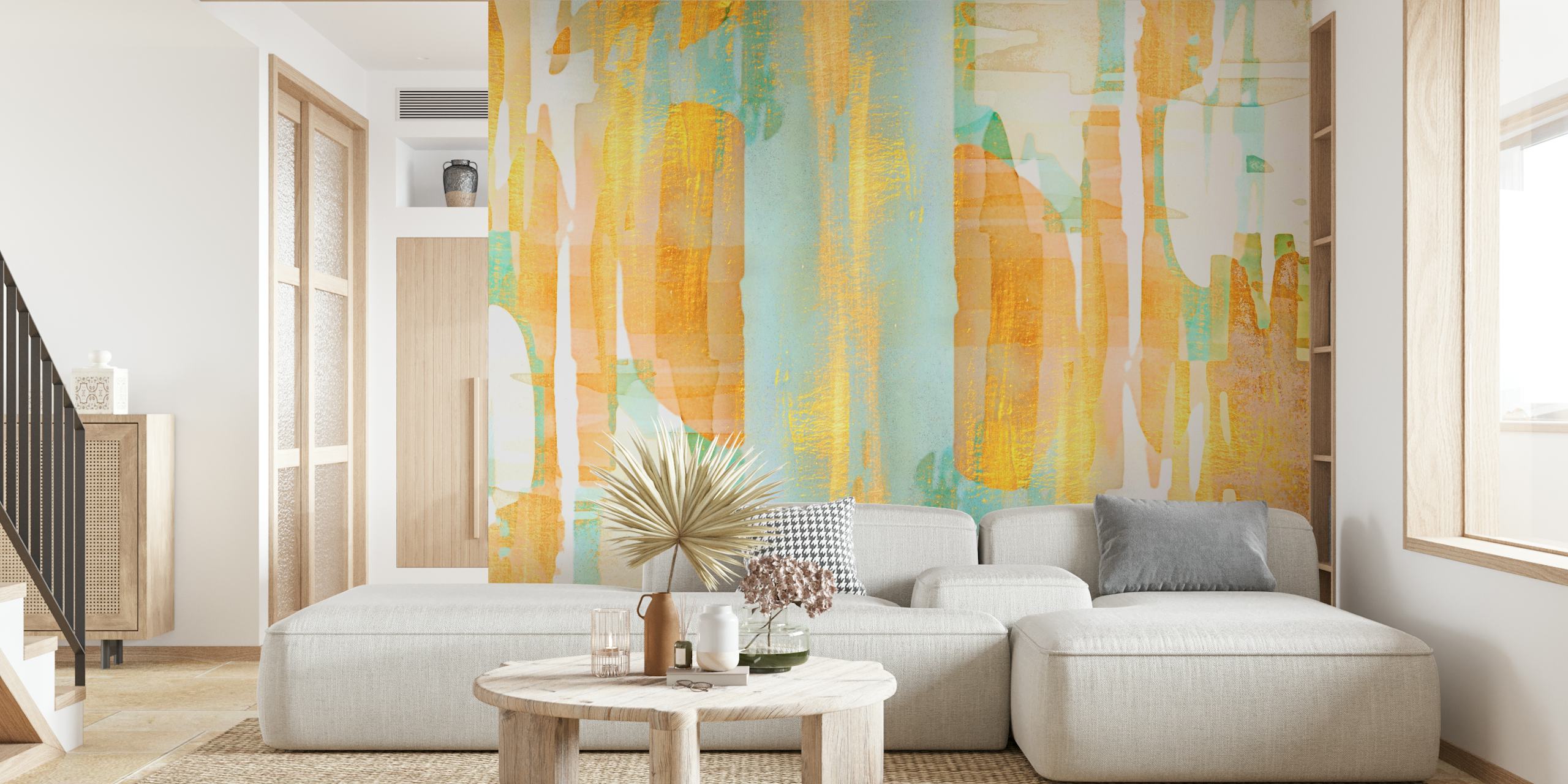 Papier peint Vibrant African Dye 7 dans une pièce