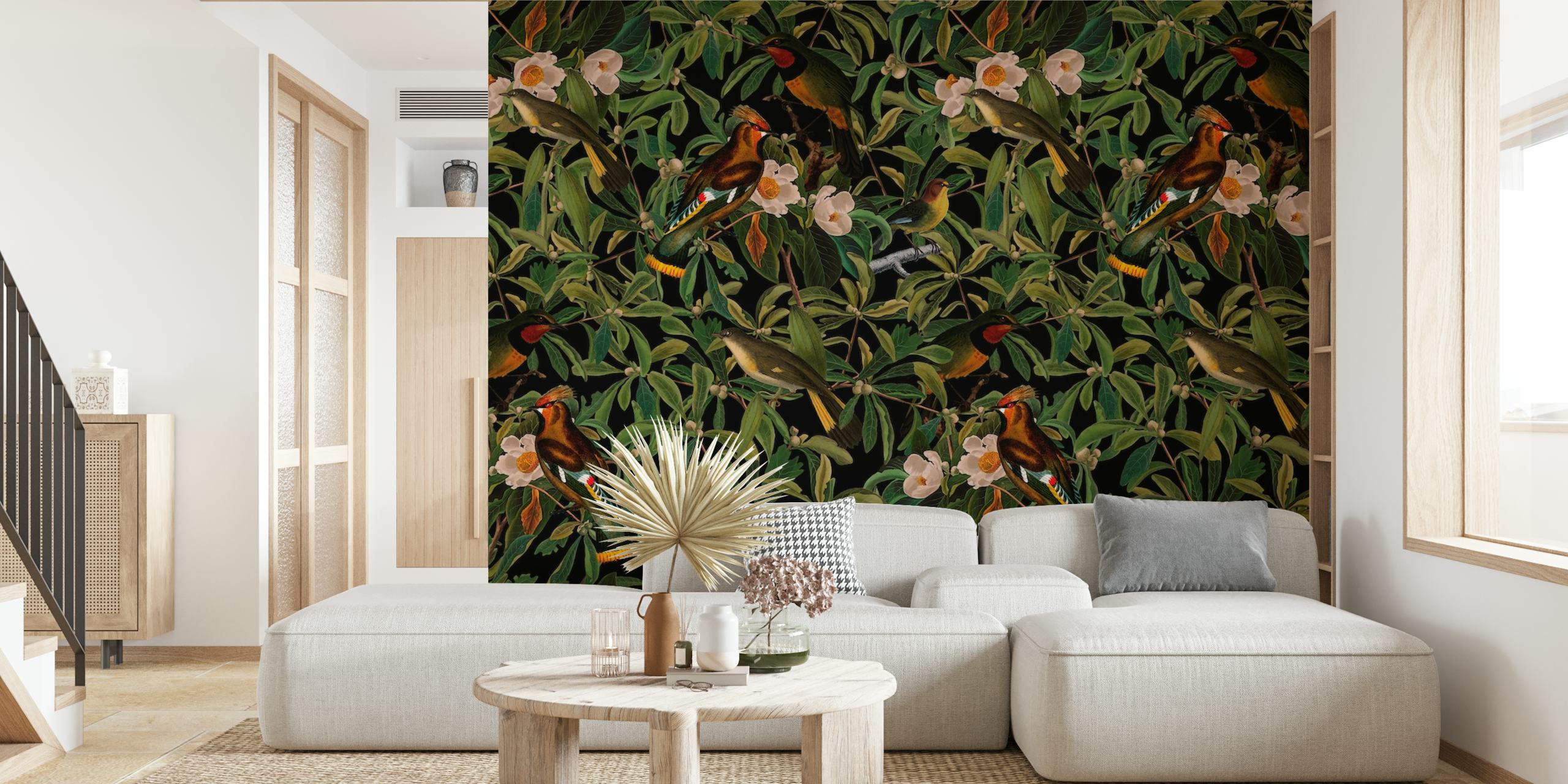 Projekt tapety Tropical Bird w pokoju