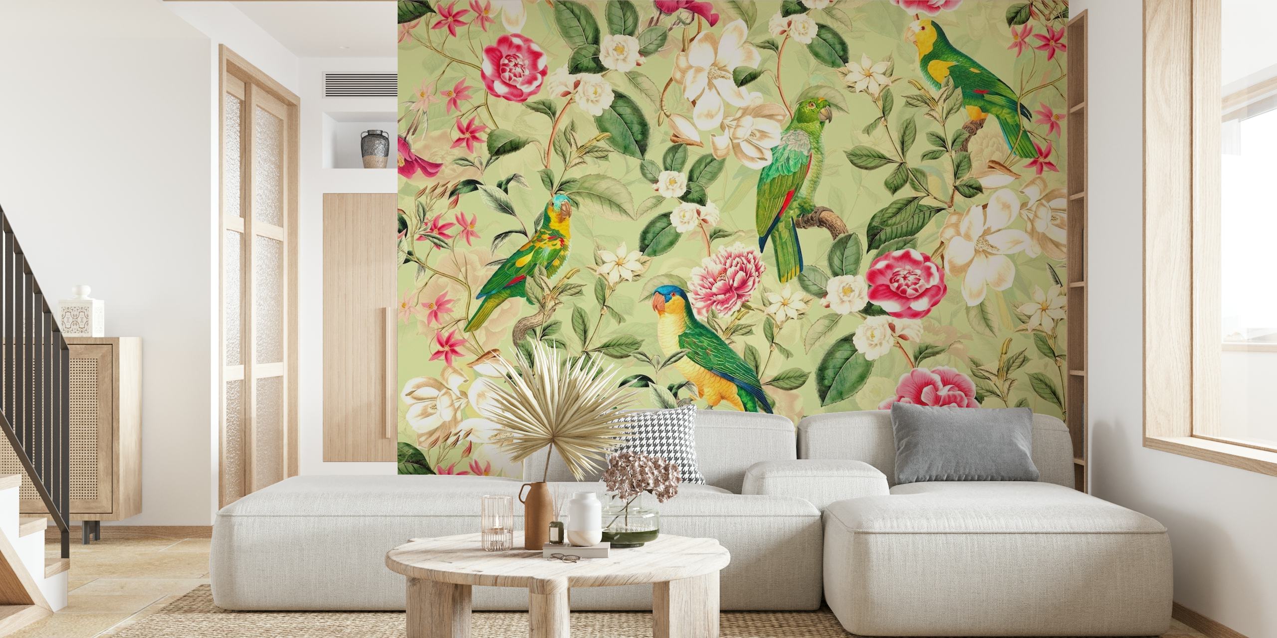 Tropical Bird Flower Jungle 23 wallpaper