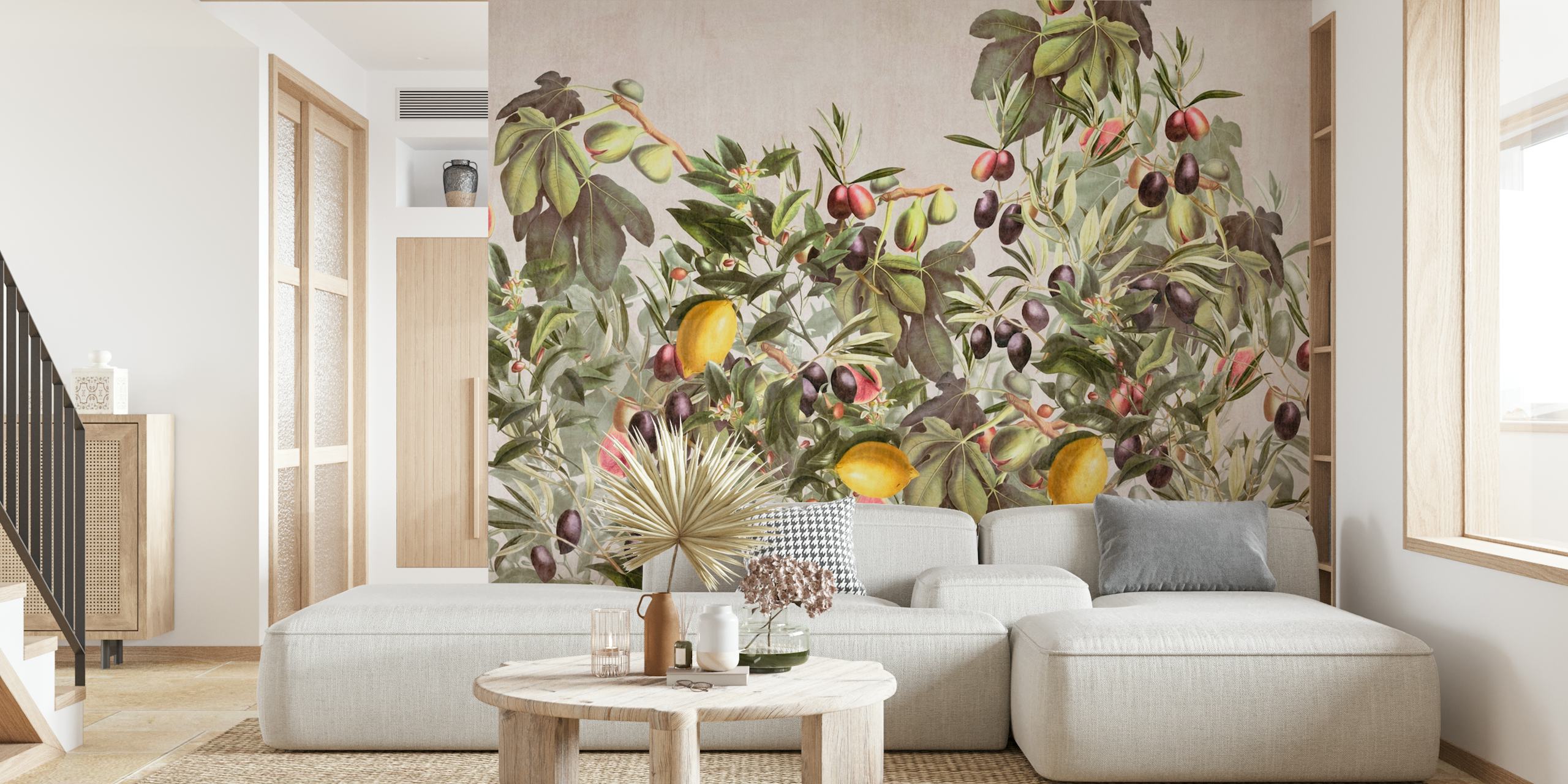 Papier peint Botanical citrus garden dans une pièce