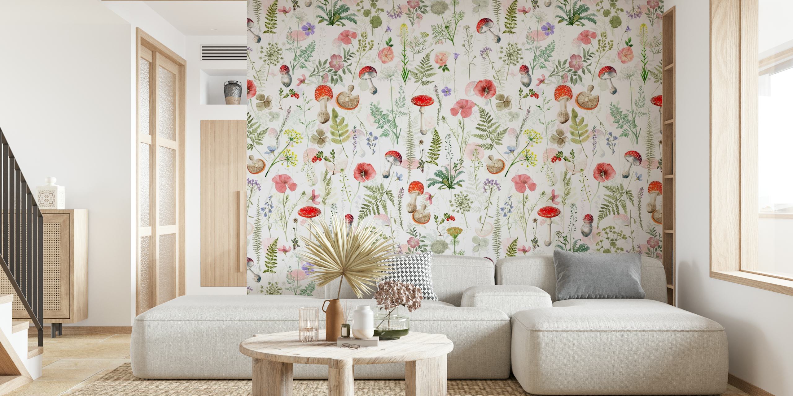 Midsummer Meadow 8 wallpaper in a vibrant room