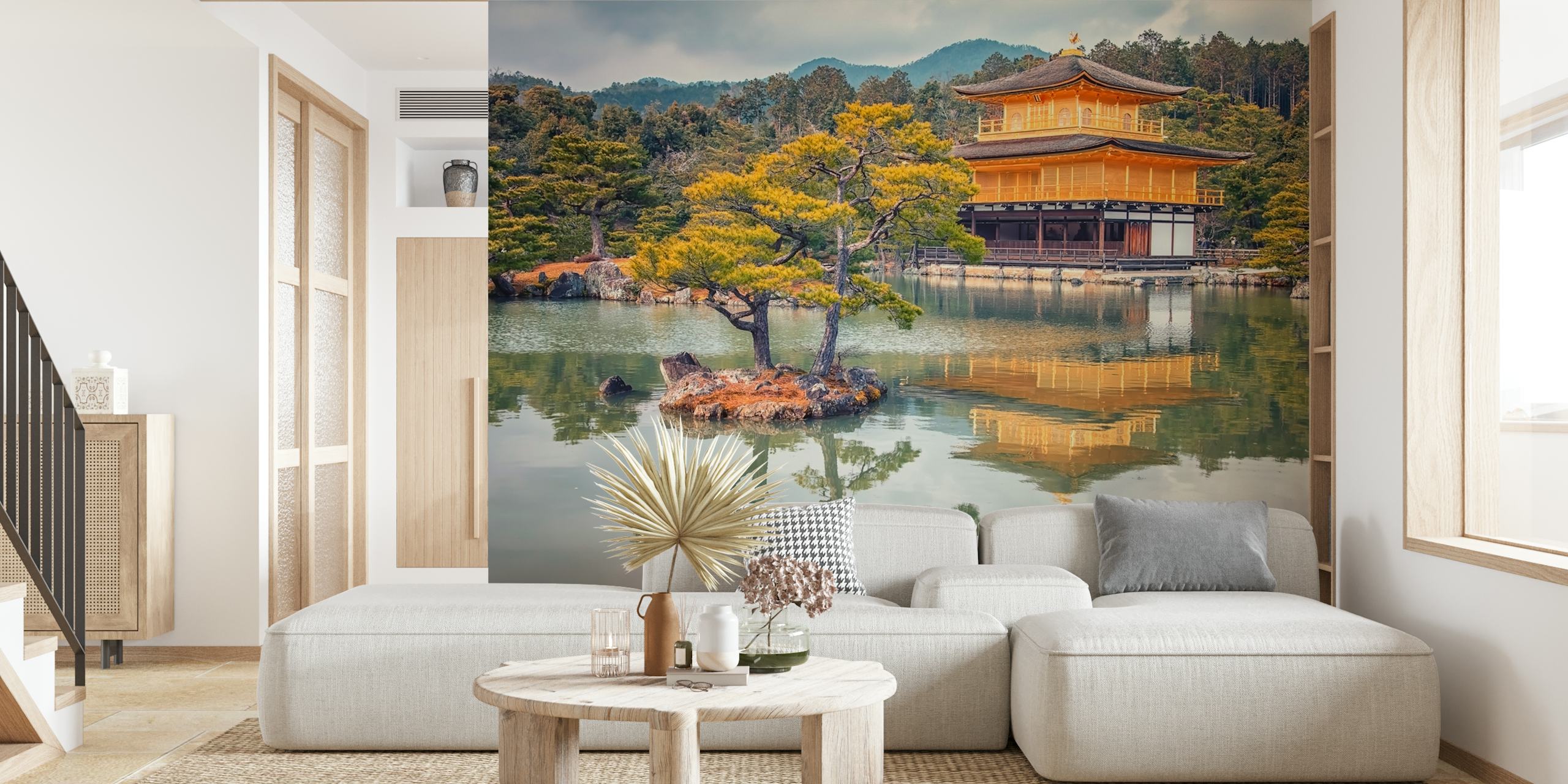 Golden Temple wallpaper in a room setting