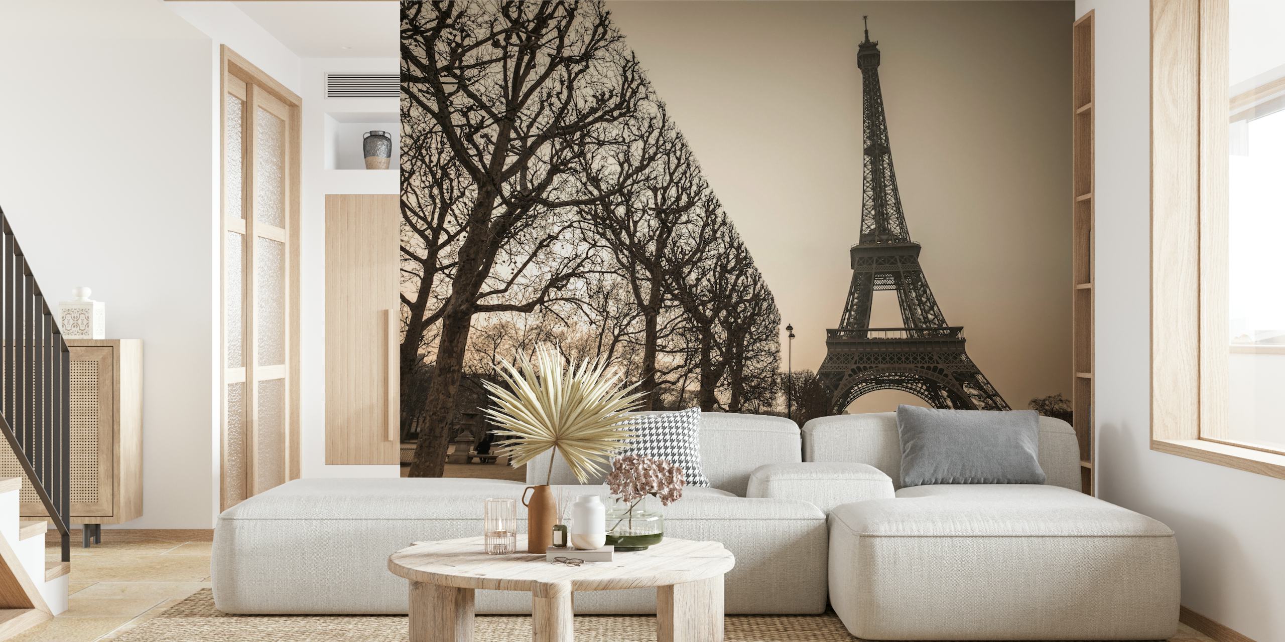 Elegant wallpaper featuring iconic design