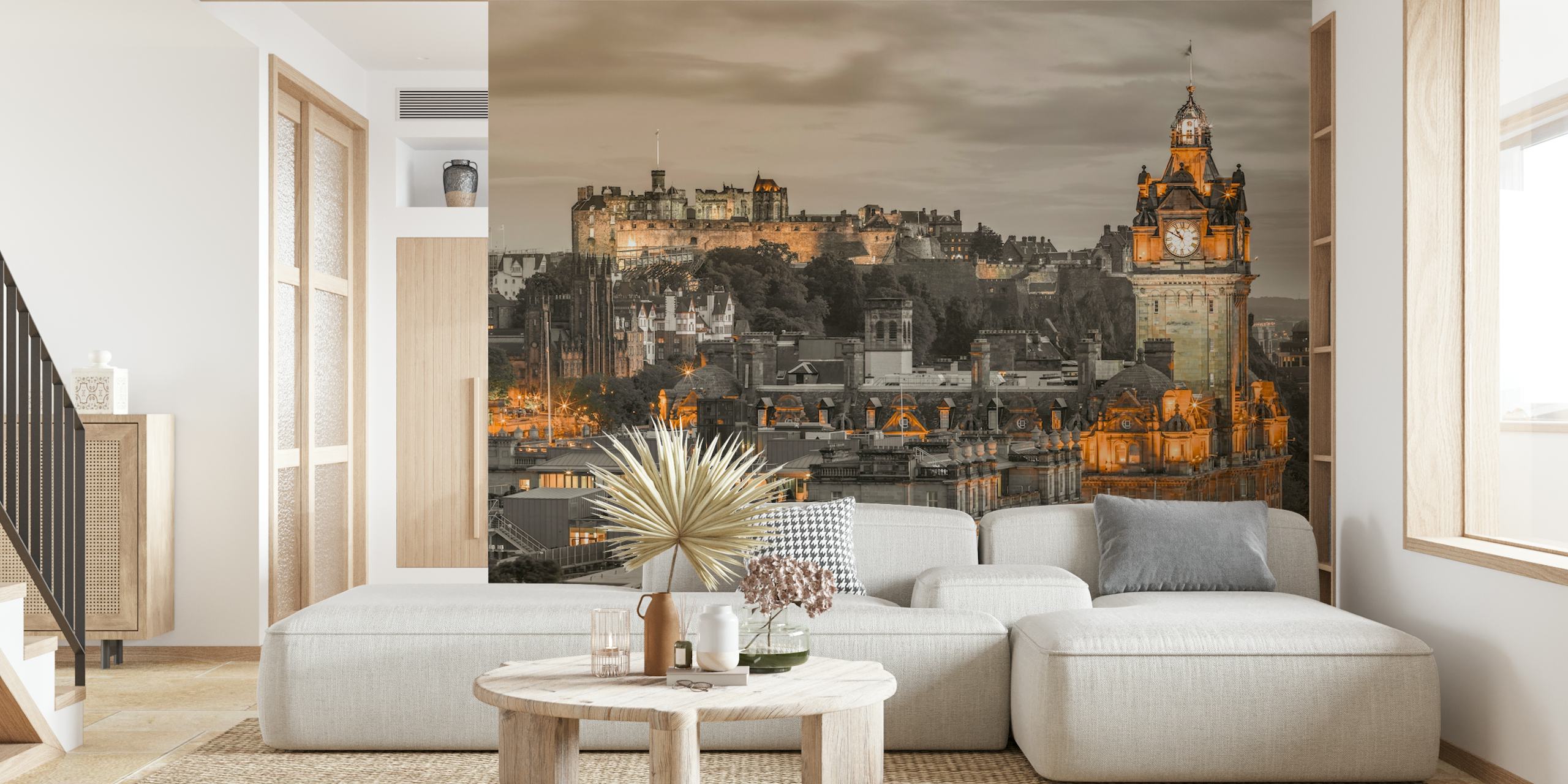 Tapeta Edinburgh Castle i The Balmoral Hotel