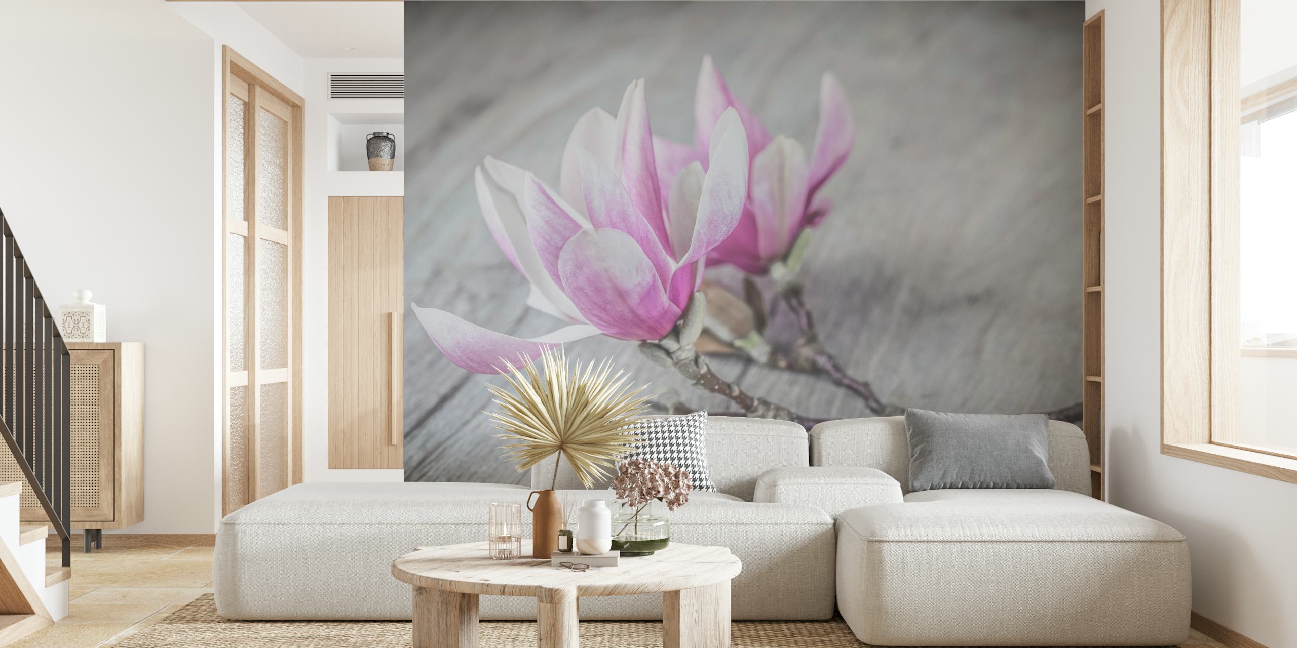 Σχεδίαση Pink και white magnolia flower