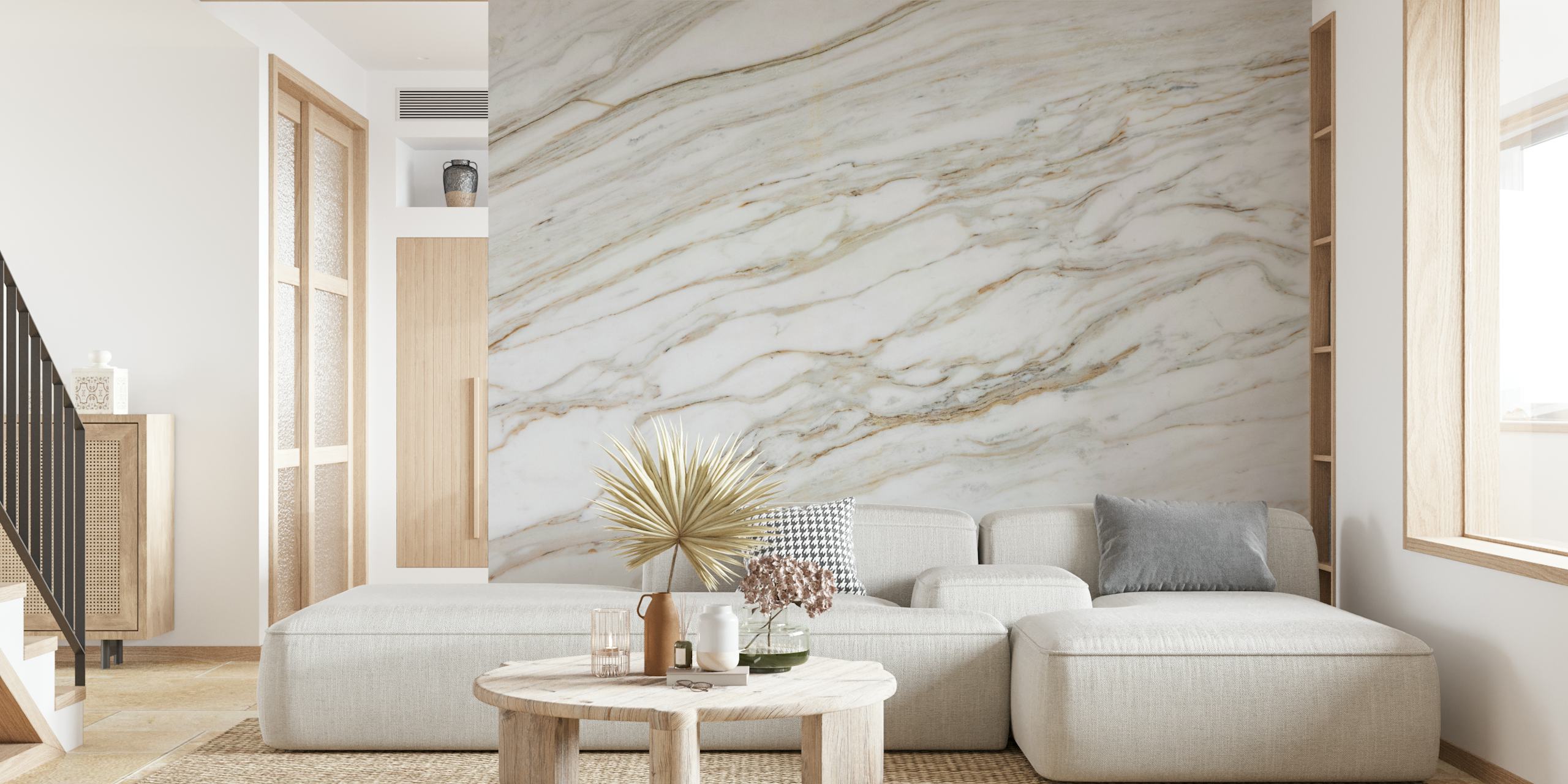 Marble Gold tapet i et rom