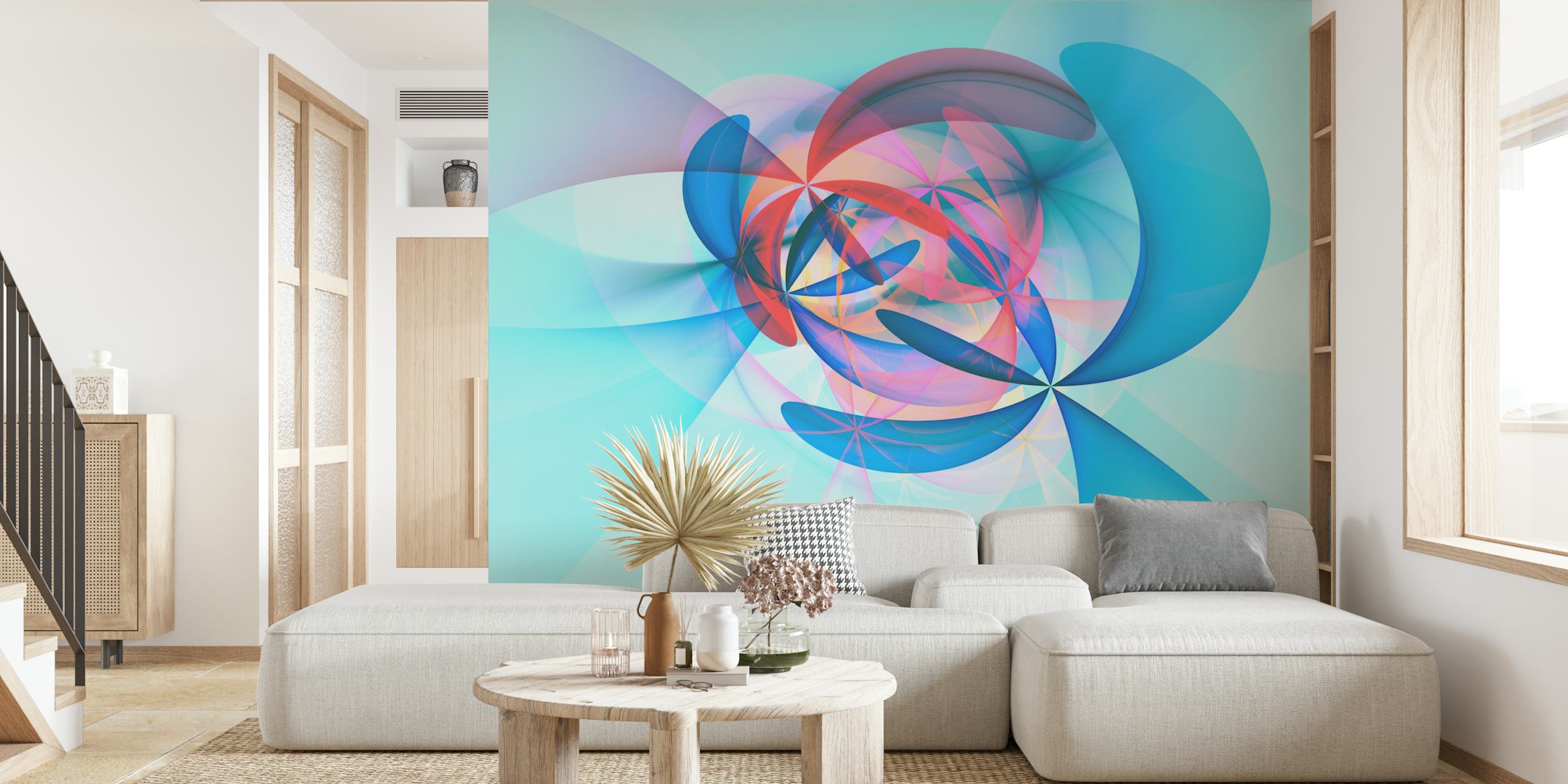 Floral Cocoon wallpaper in a room setting