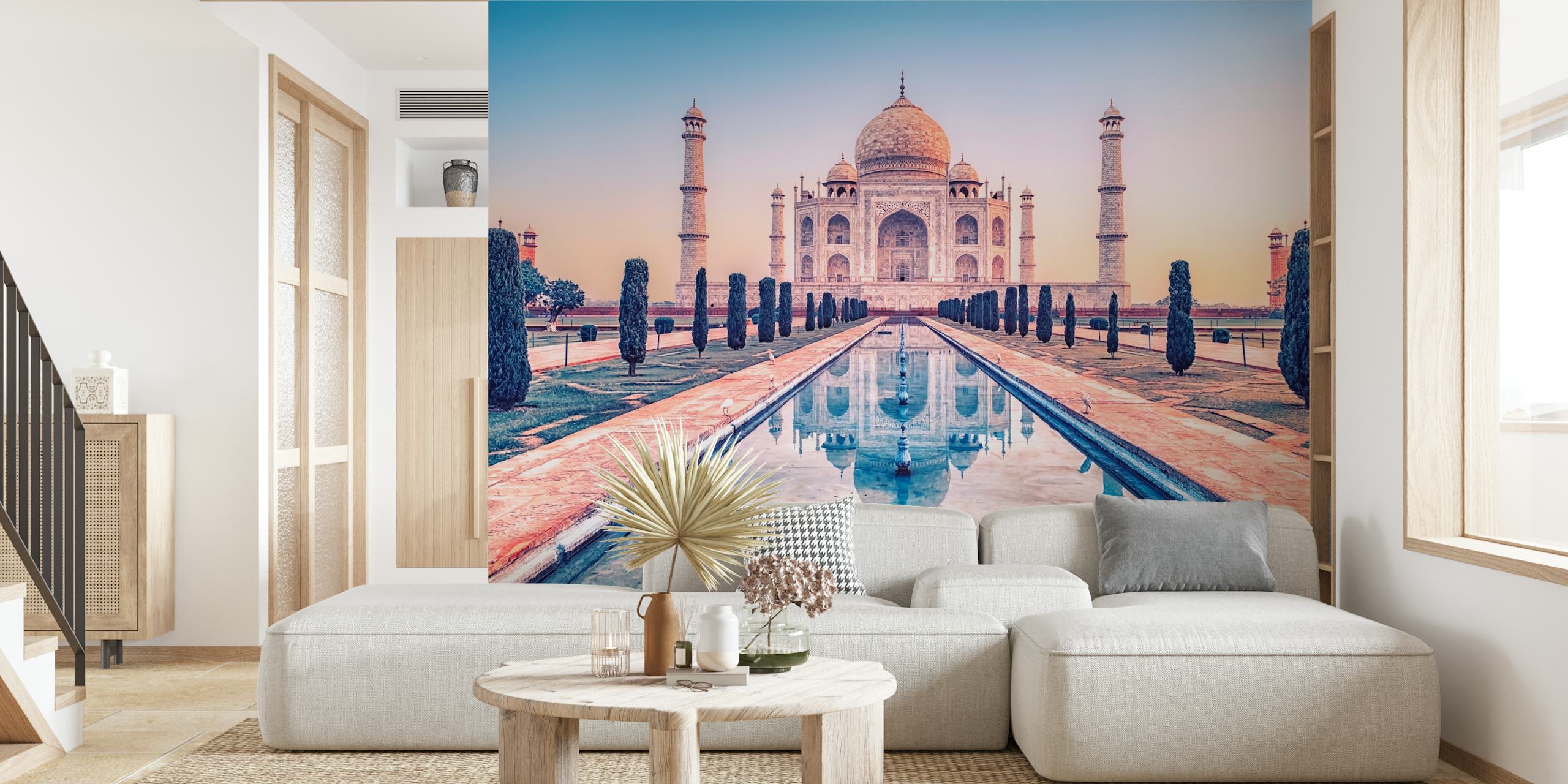 Taj Mahal Morning tapet i et rom