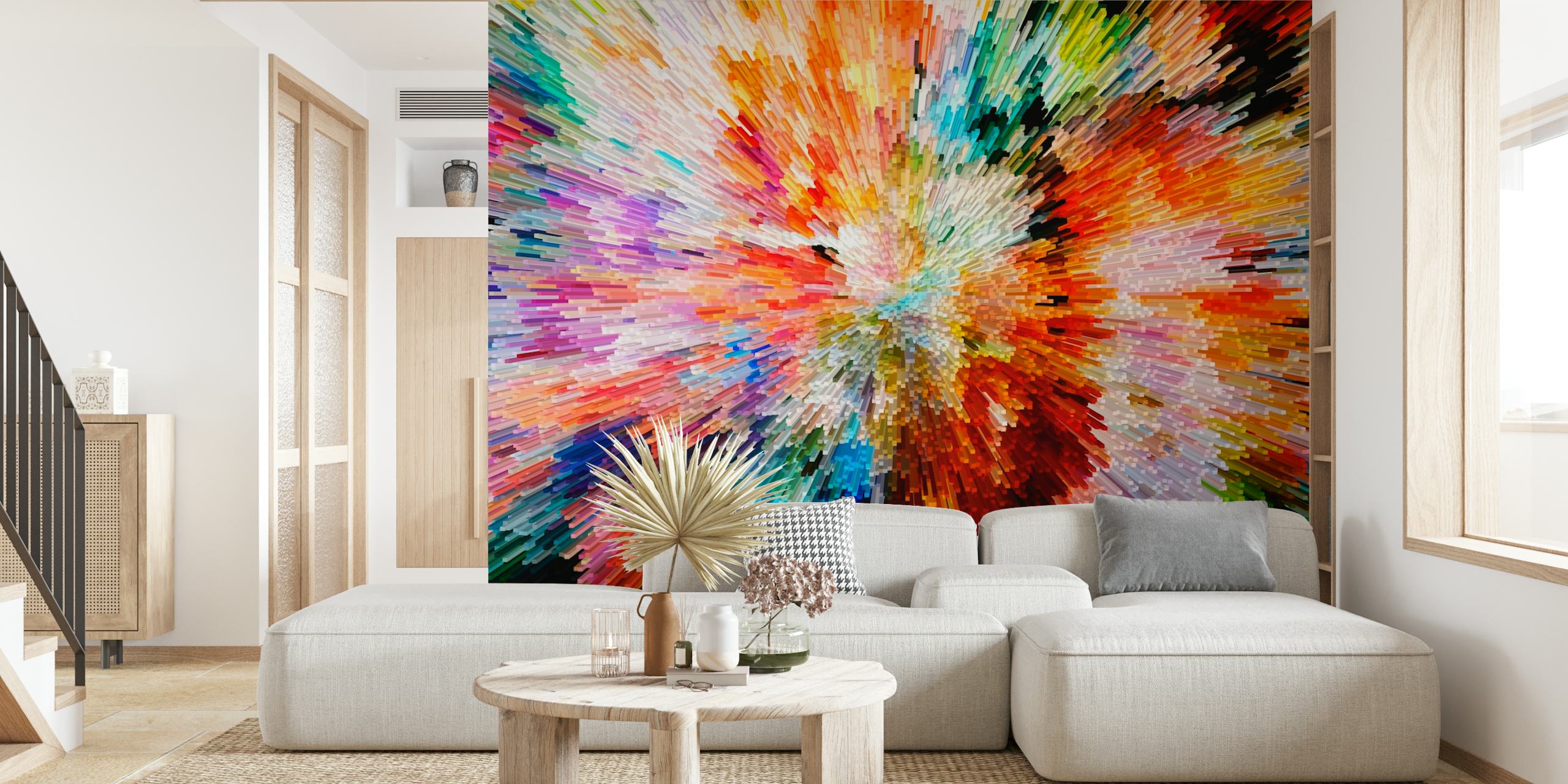 Papier peint Color Burst 3 dans une pièce