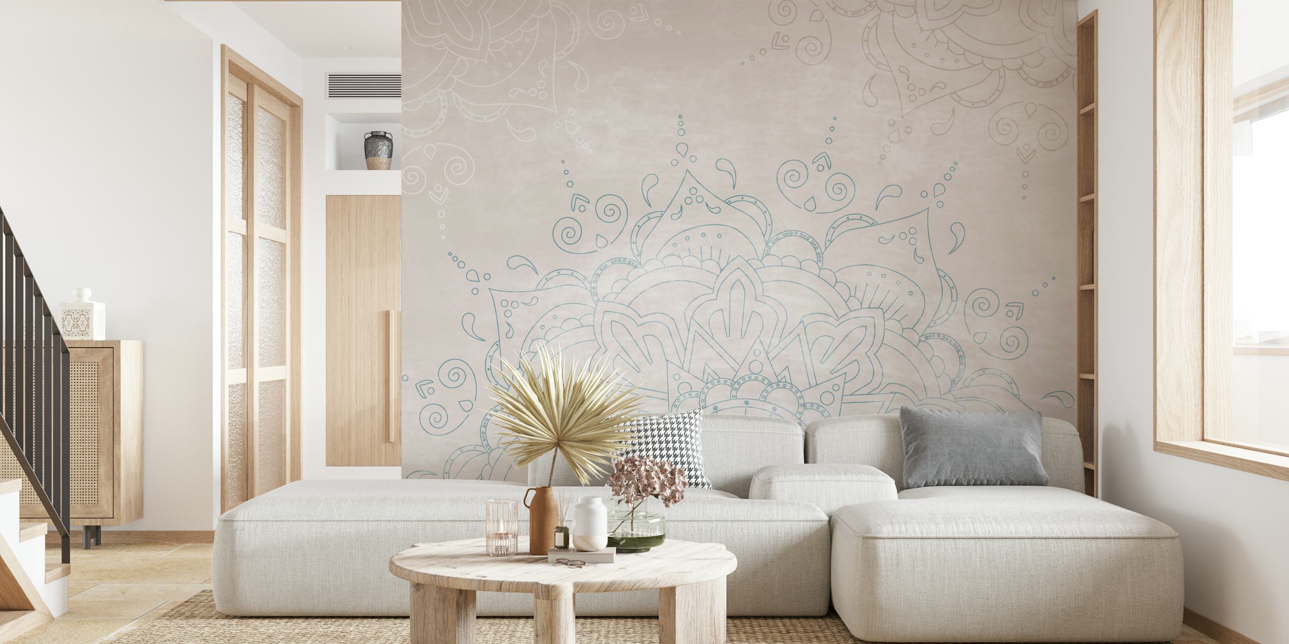 Abstract Mandala Tapettisuunnittelu Huoneessa