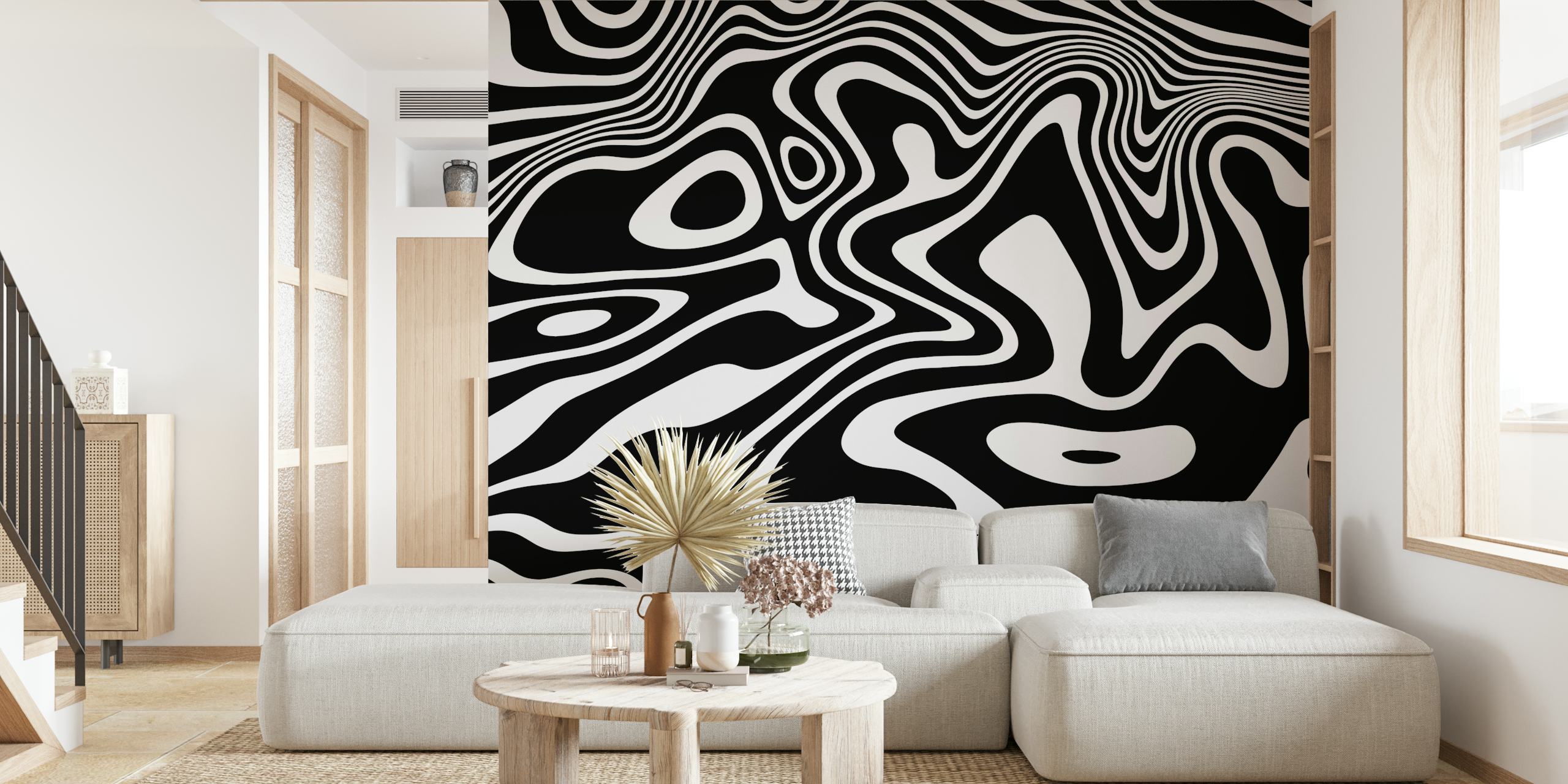Black And White Op-Art tapet i rommet