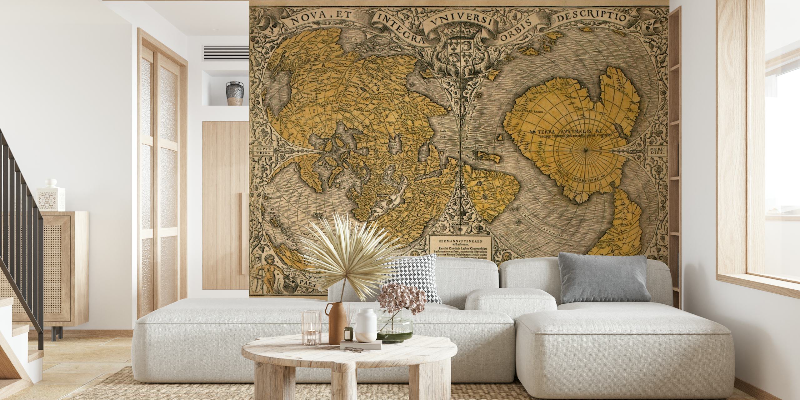Antique World Map 3 wallpaper