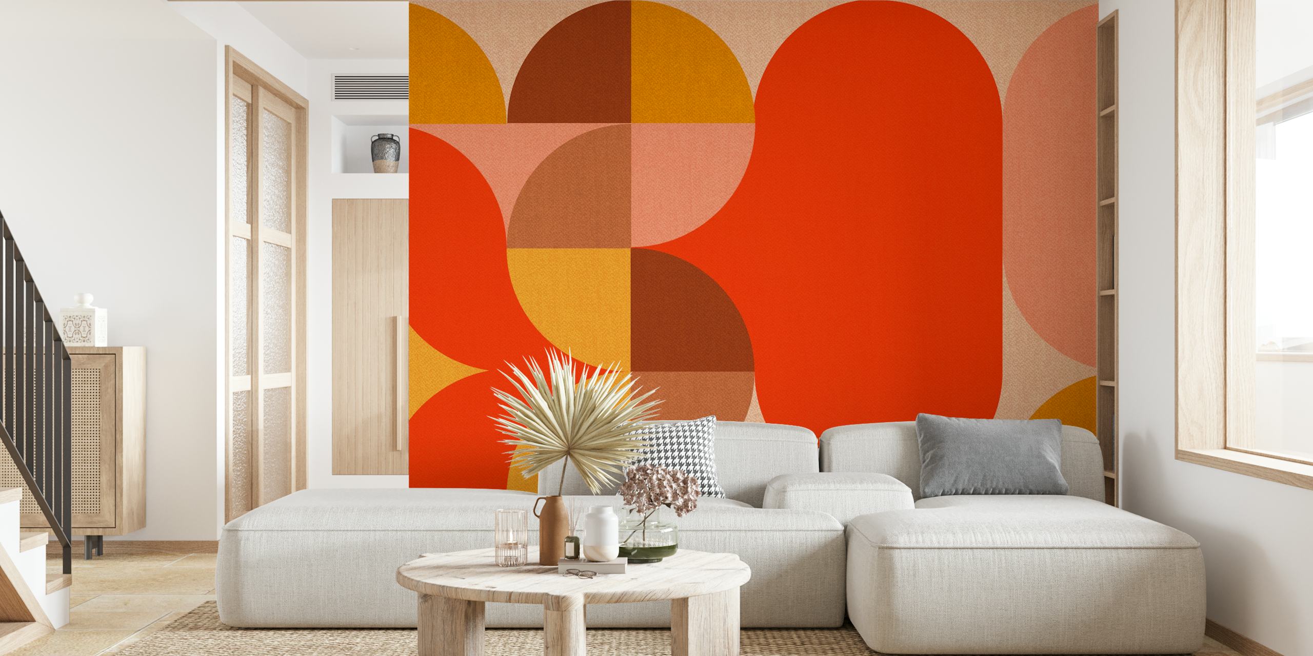 Geometric Mid-Century Abstract Forms ταπετσαρία
