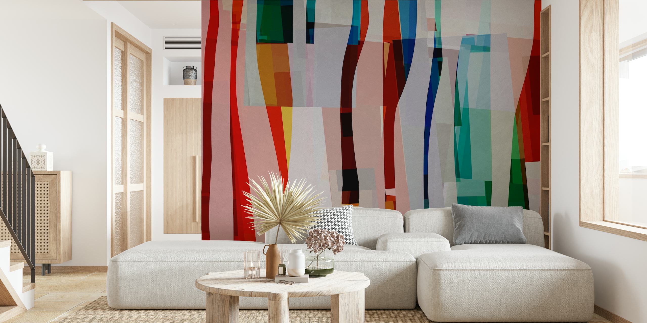 Ταπετσαρία Colored Avenues 1 σε ένα δωμάτιο