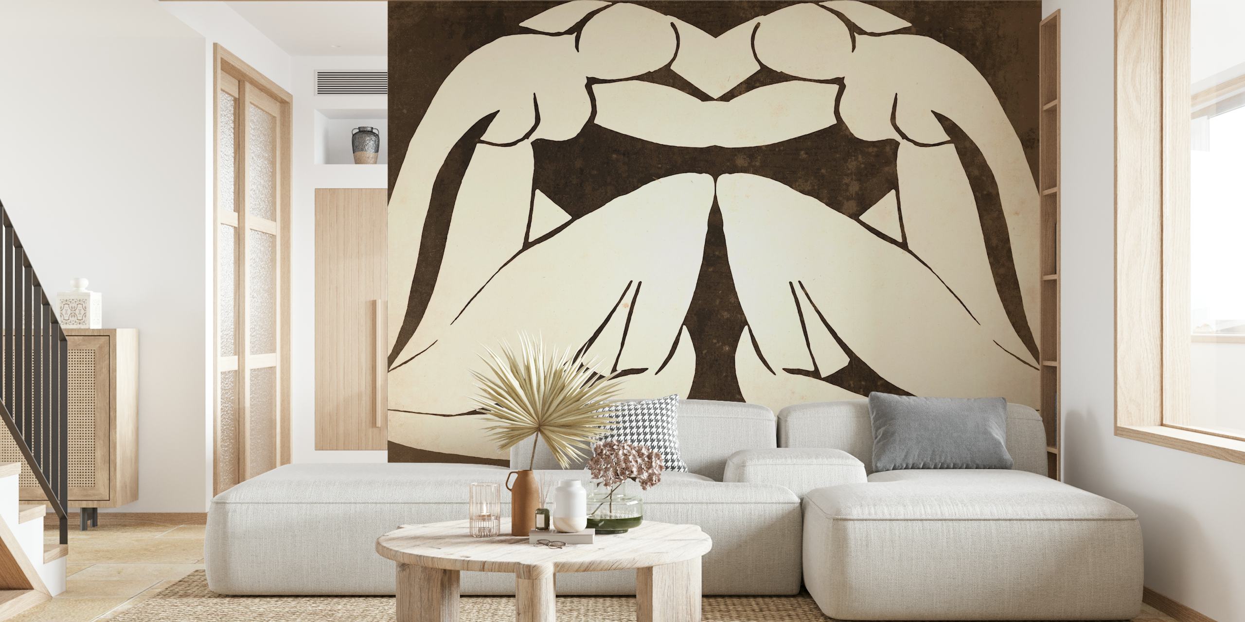 Matisse Sisters Grunge wallpaper design