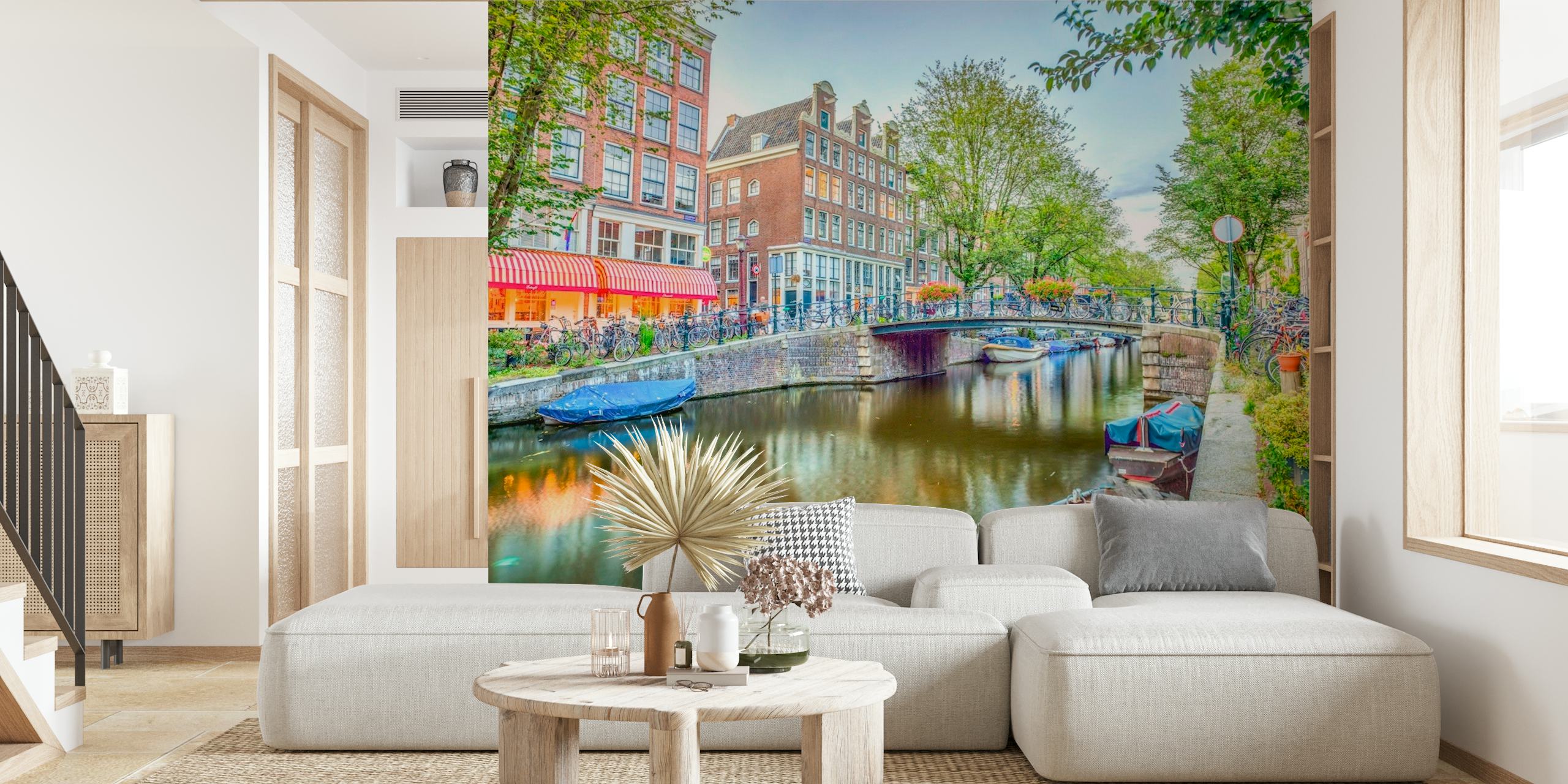 Waterway Symphony of Amsterdam wallpaper