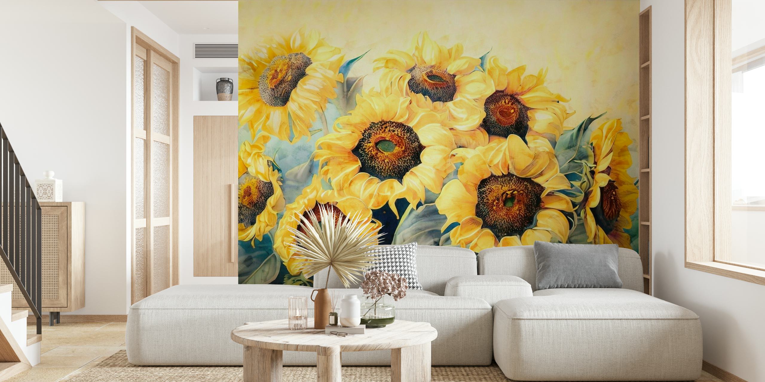 Huge Sunflowers papel pintado