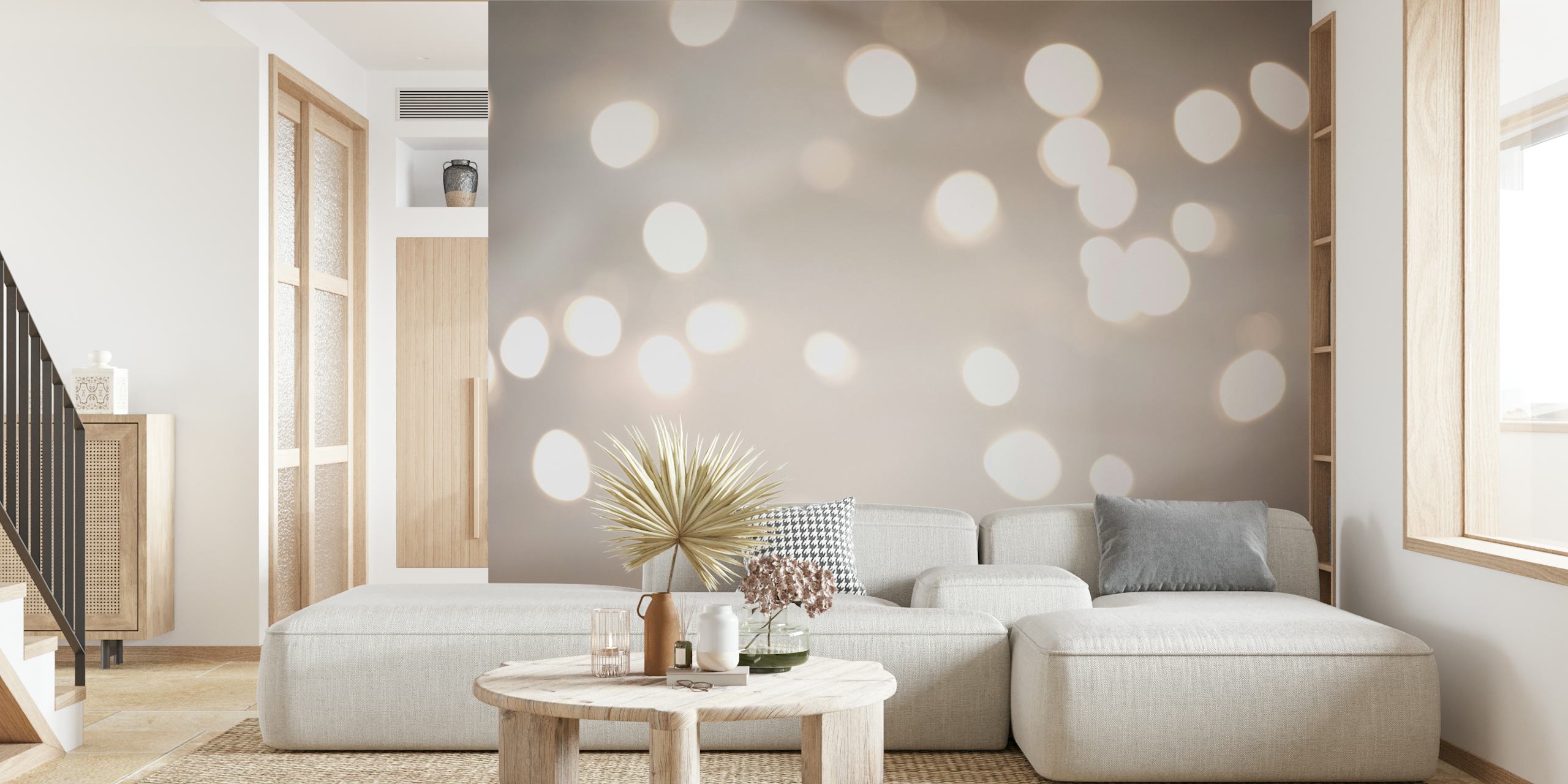 Ταπετσαρία Winter Lights 1 σε ρύθμιση δωματίου