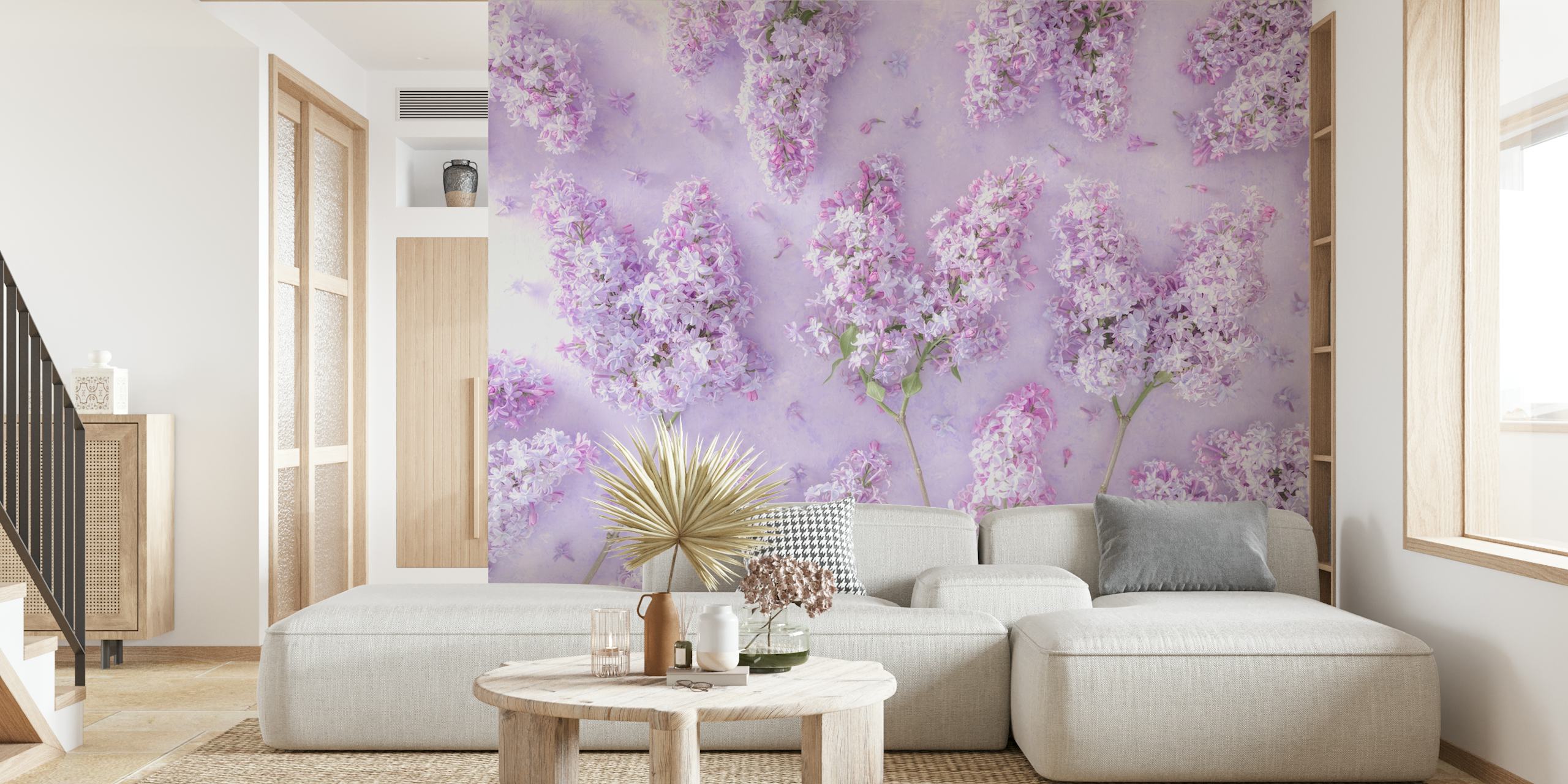 Ταπετσαρία Lilac Blossoms σε ρύθμιση δωματίου