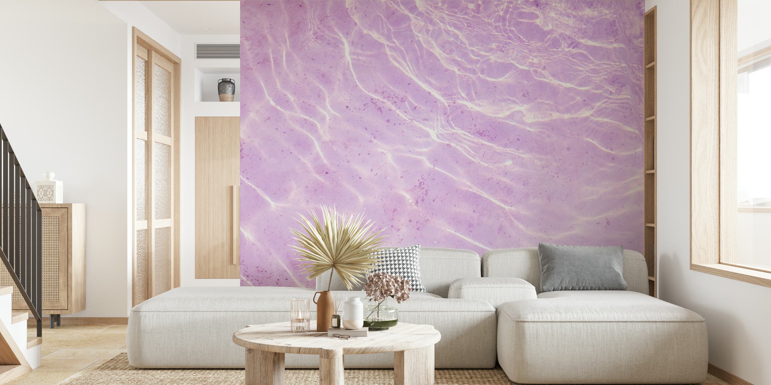 Soft Purple Pink Ocean Dream 1 papel de parede