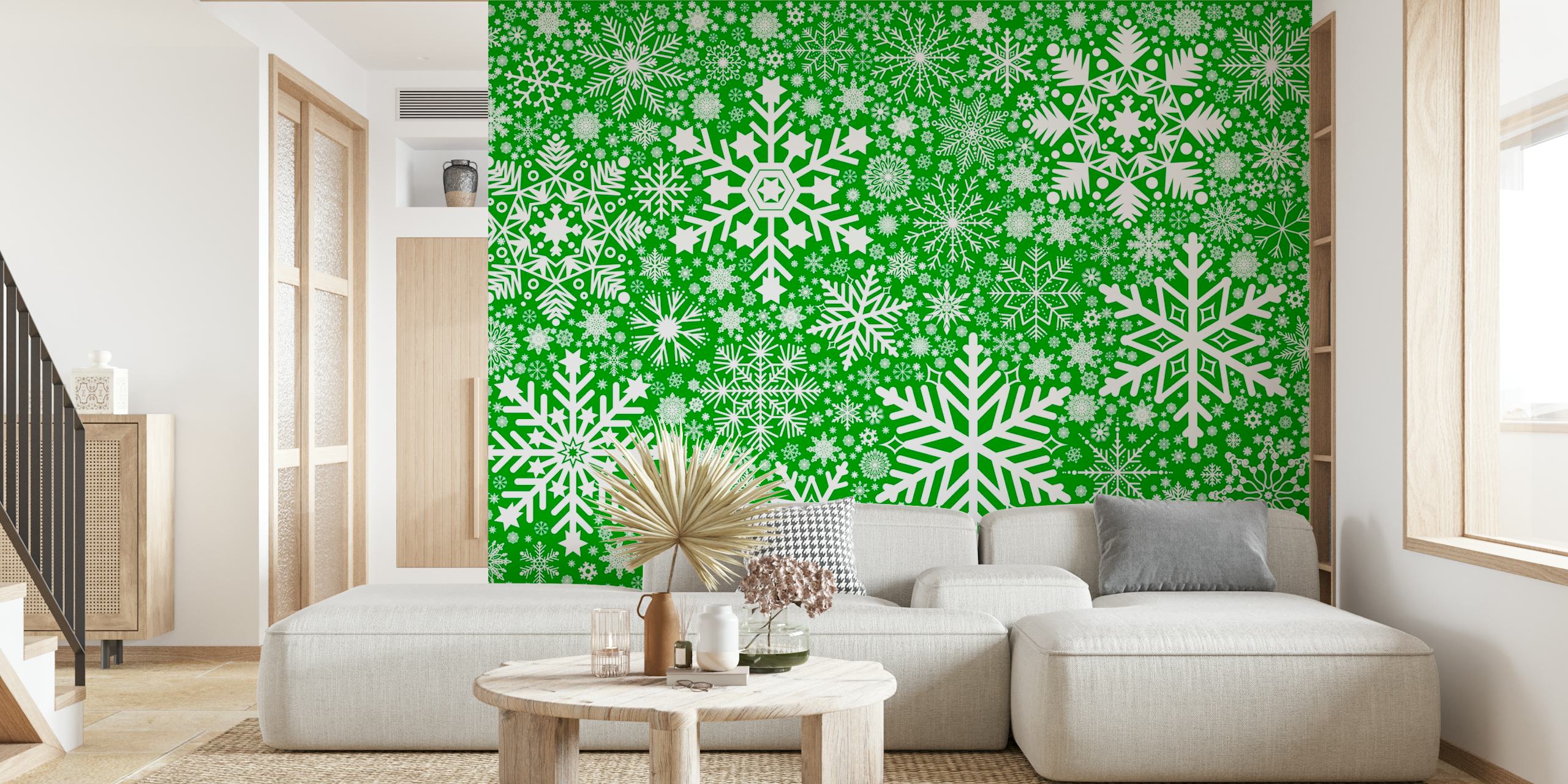 Snowflakes Background tapet i et rom