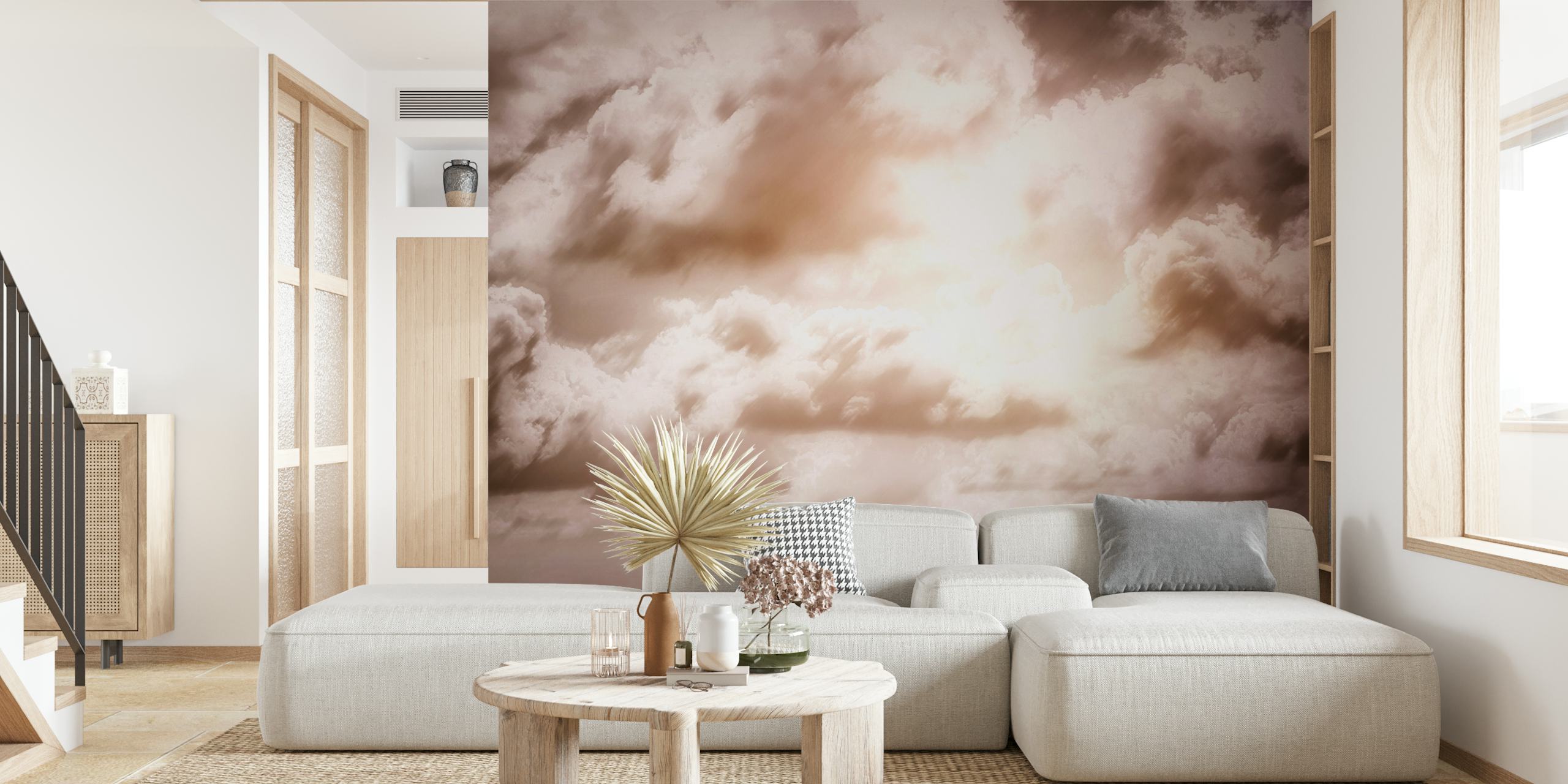 Sunrise Morning wallpaper in a cozy room