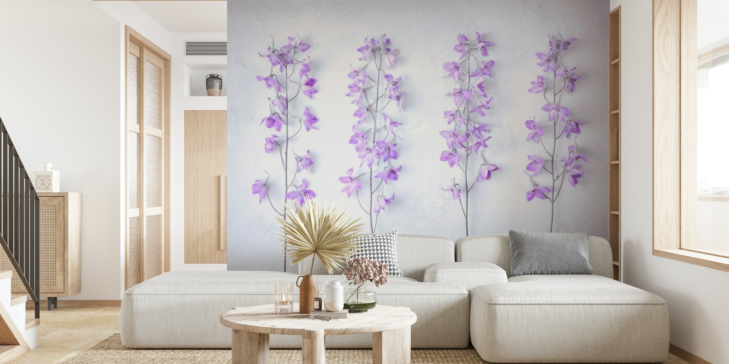 Floral Pillars wallpaper