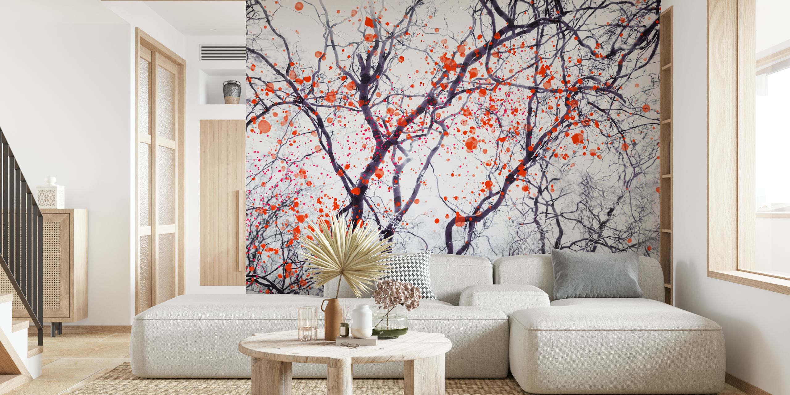 Fire Blossom Tree 4 design tapetů