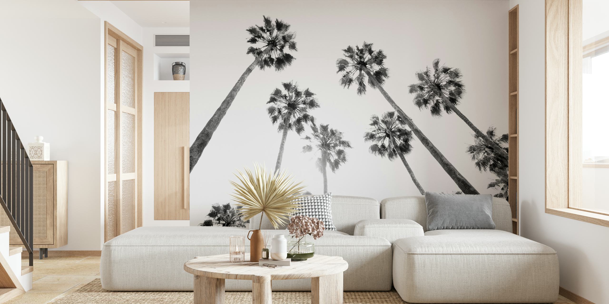 Palmen Design für Tapeten in einem Raum