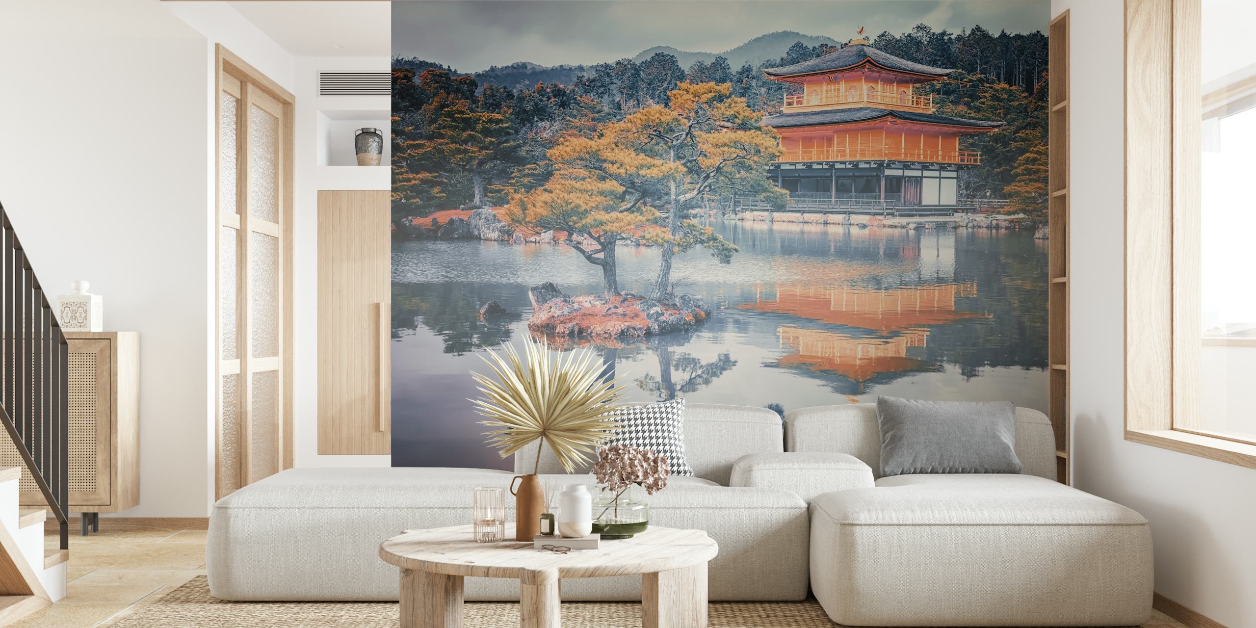 Asian Vibes tapetti tyylitetyssä huoneessa
