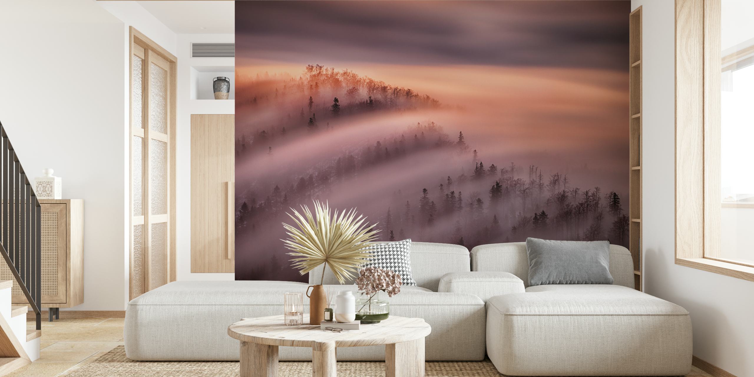 Papel de parede High Tide em um quarto moderno