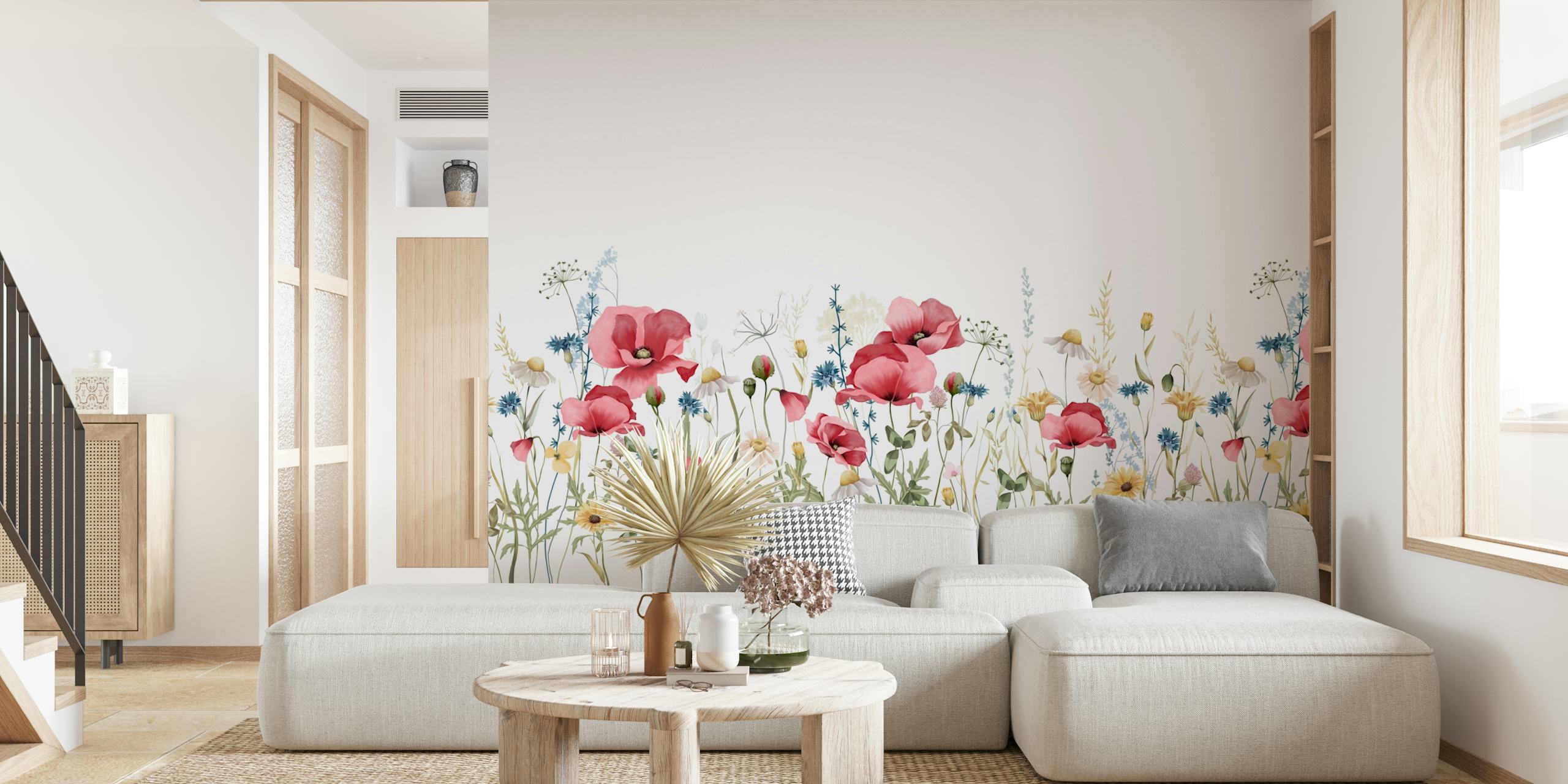 Summer Wildflowers And Poppy Meadow ταπετσαρία