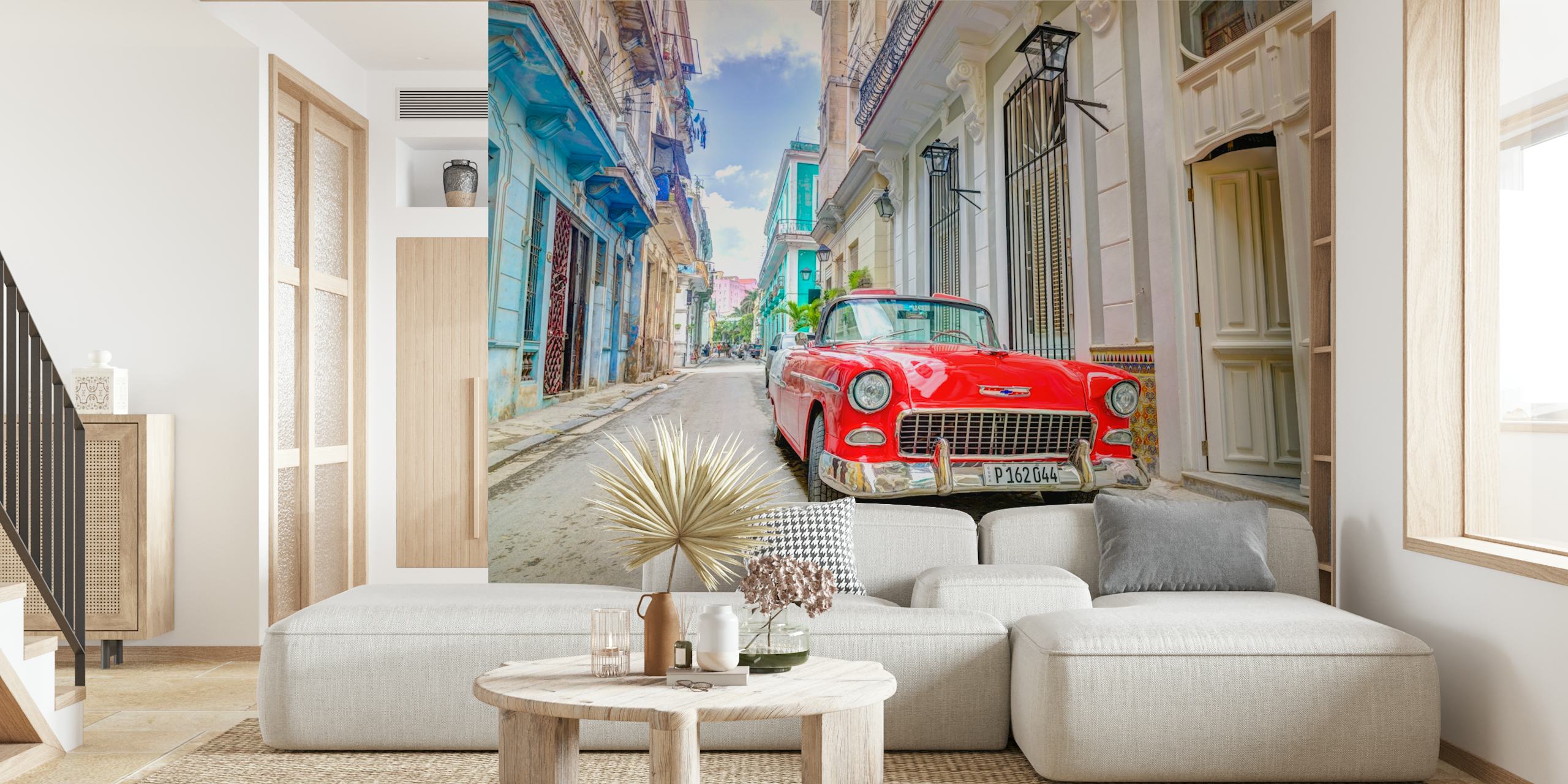 Papel pintado Cuban Classics en una habitación elegante