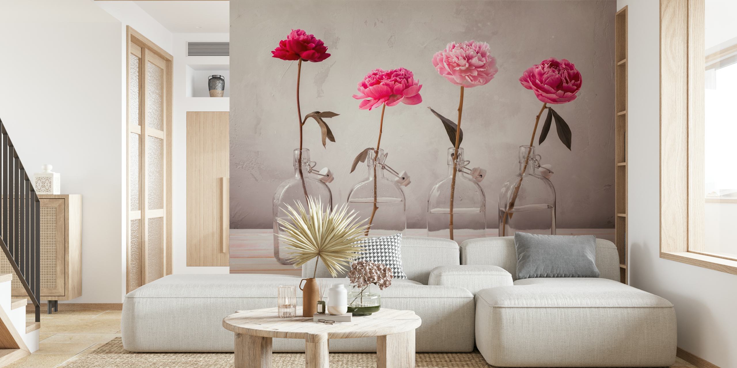 Carta da parati floreale con Bottled Blossoms