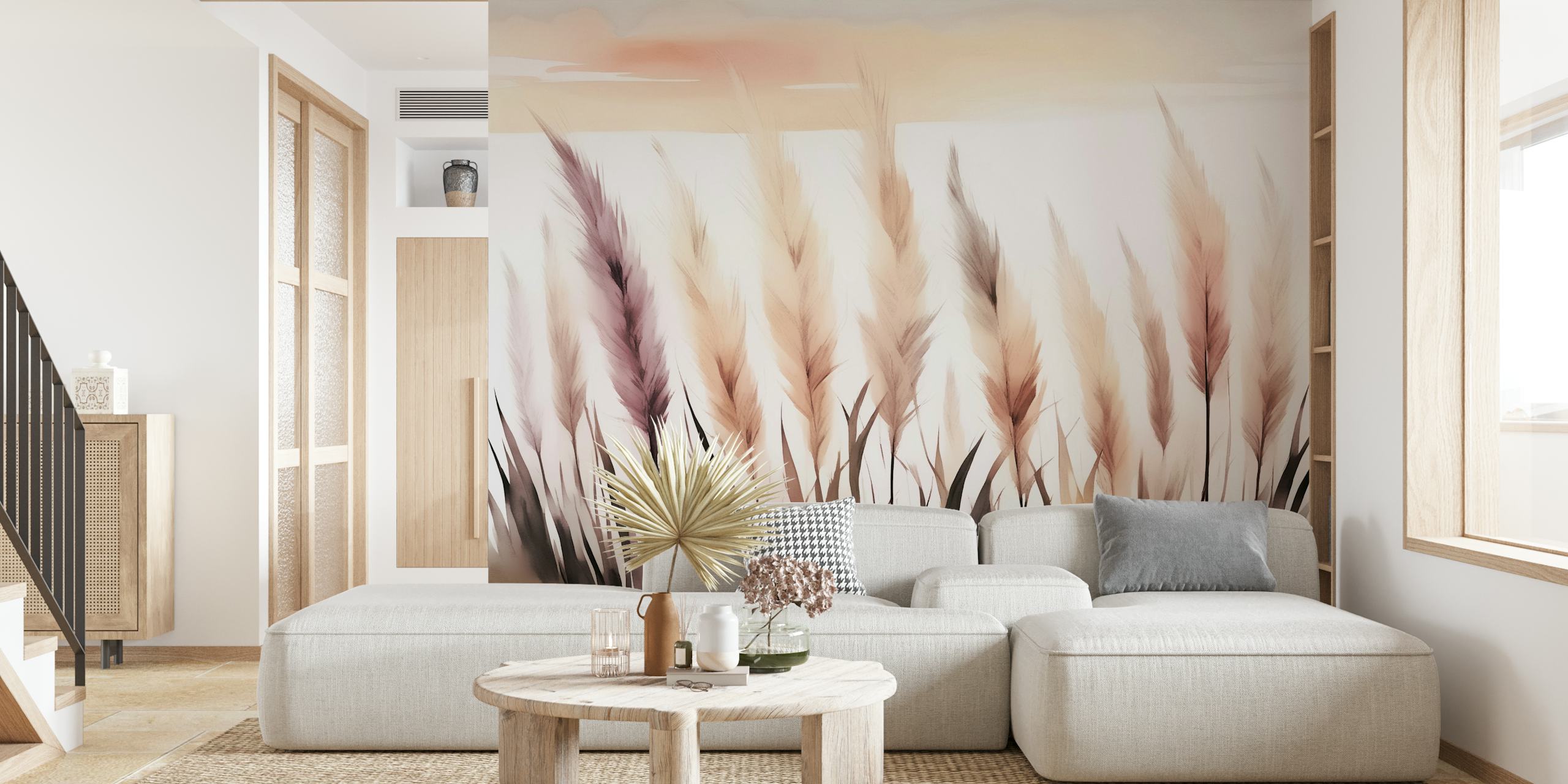 Fototapeta Neutral Nature Pampas Grass v jemných tónech